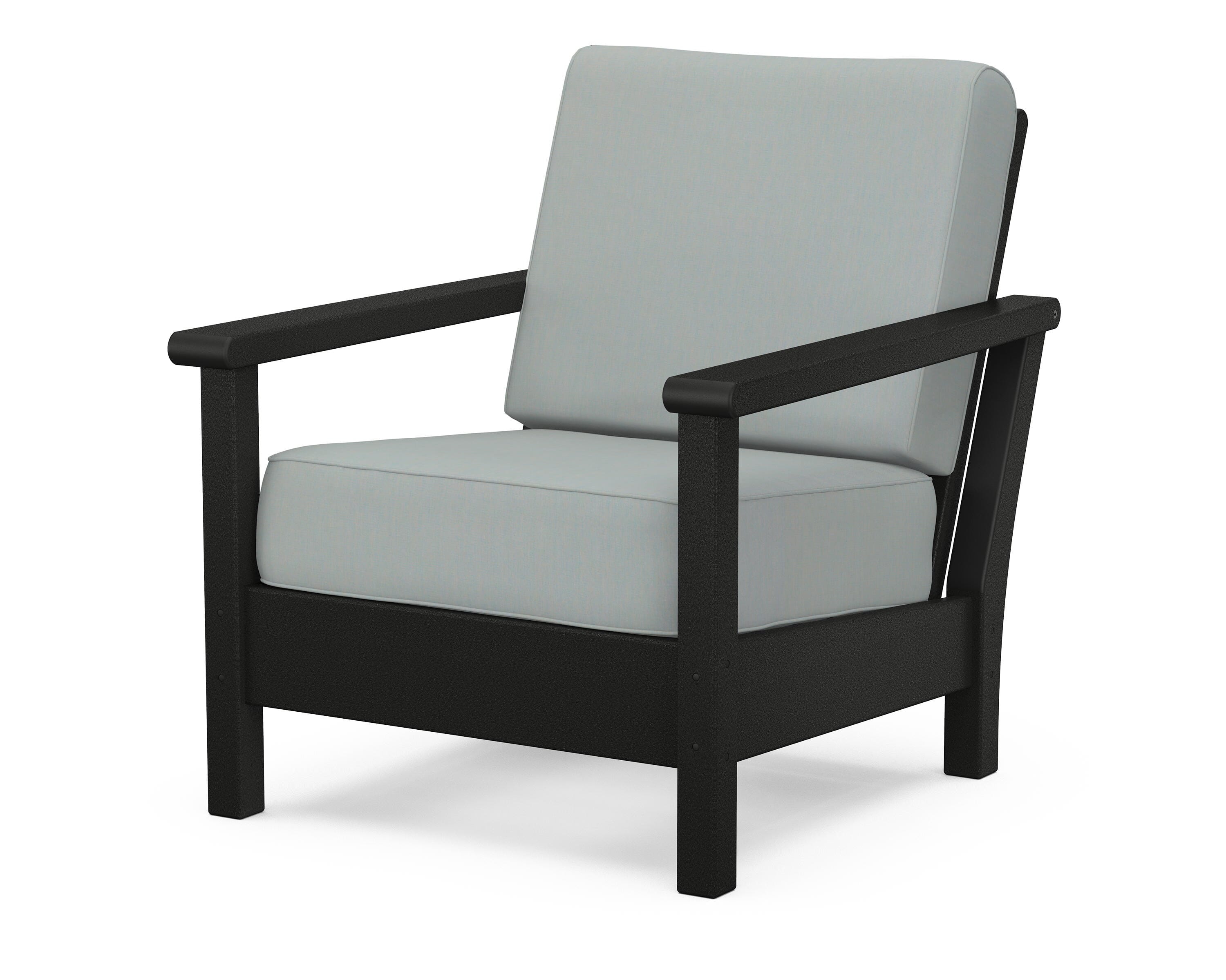 POLYWOOD® Harbour Deep Seating Chair in Black / Spa