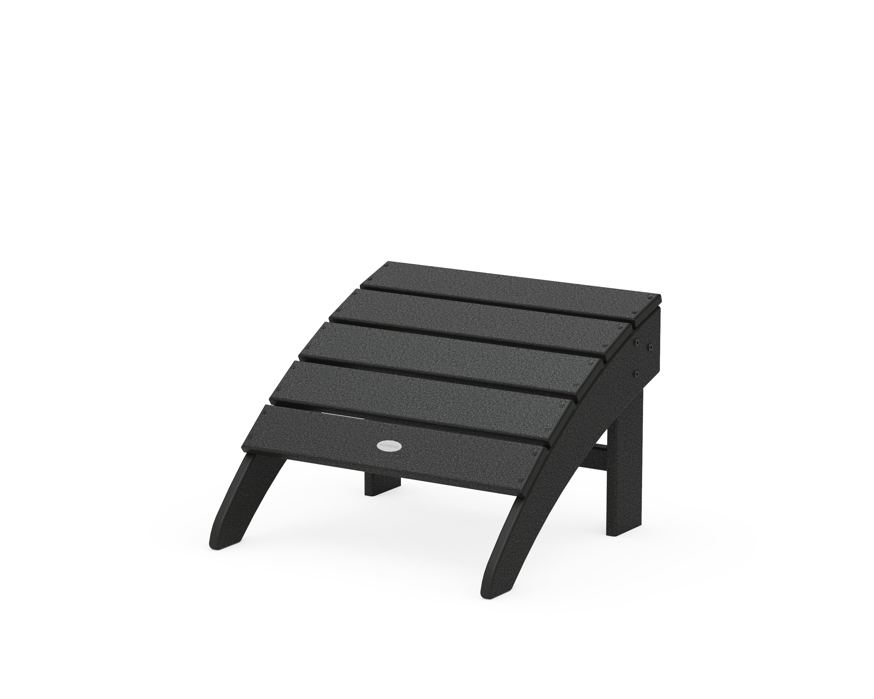 POLYWOOD® Palm Coast Ottoman in Black