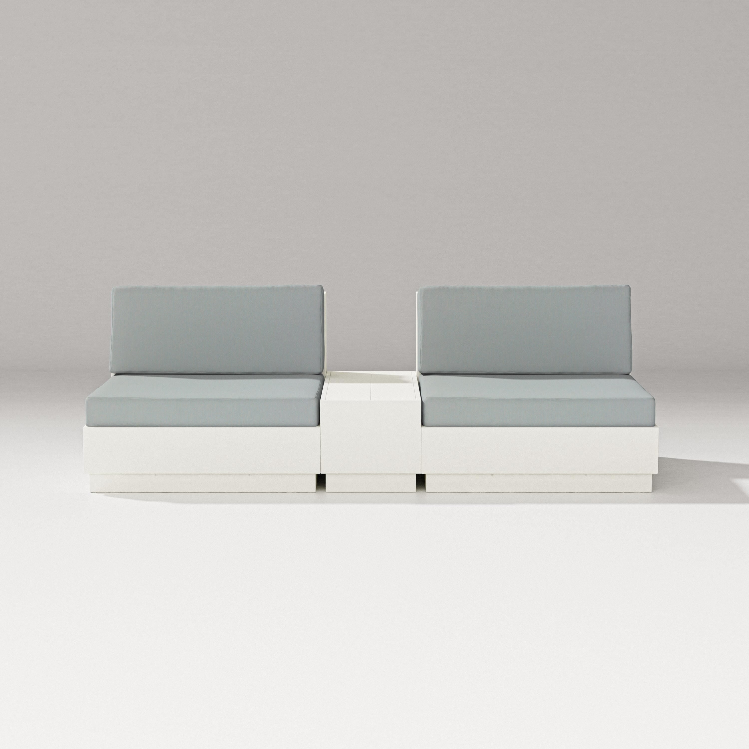 PW Designer Series Elevate Lounge Chair Set in Vintage White / Spa