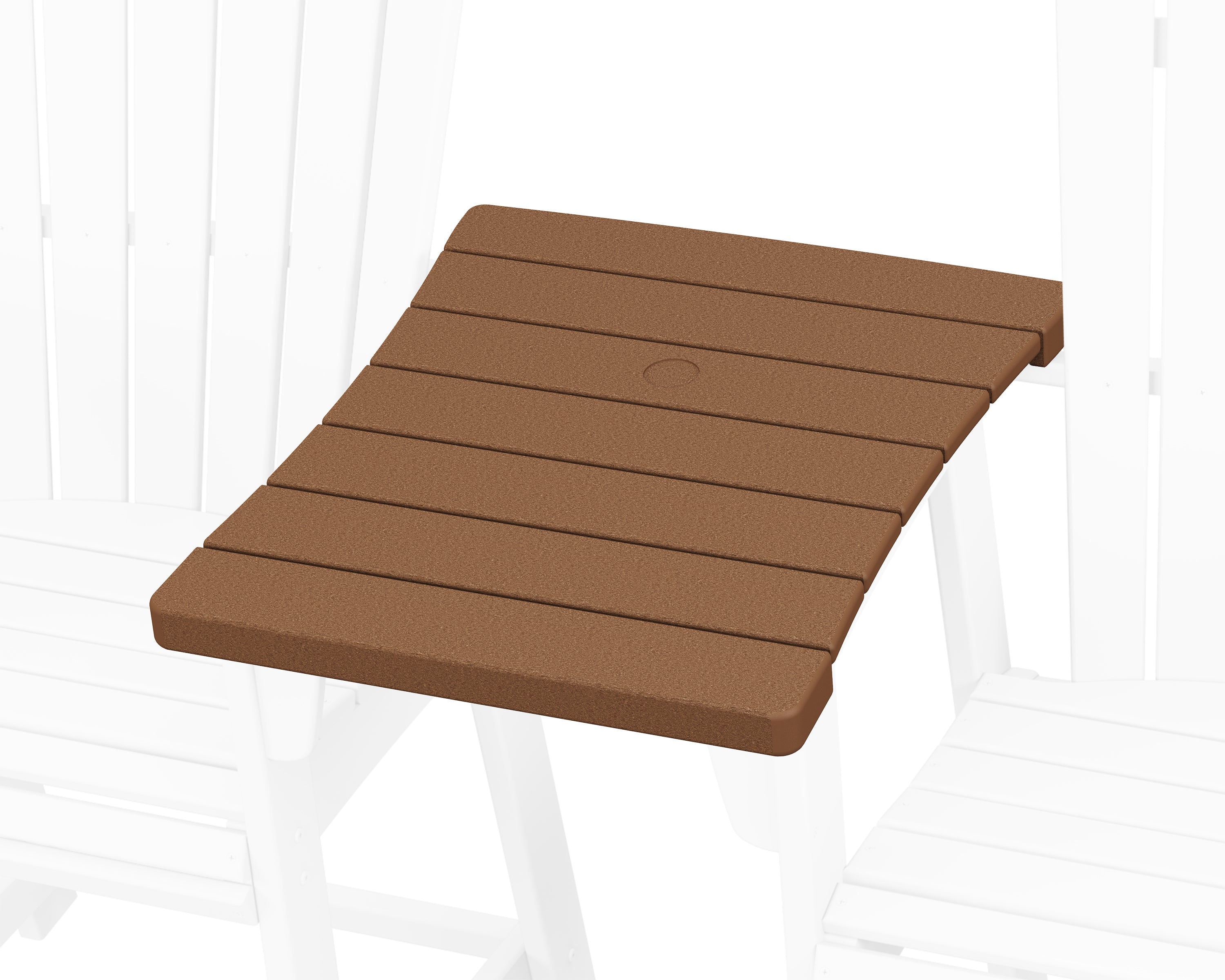 POLYWOOD® 600 Series Straight Adirondack Dining Connecting Table in Teak