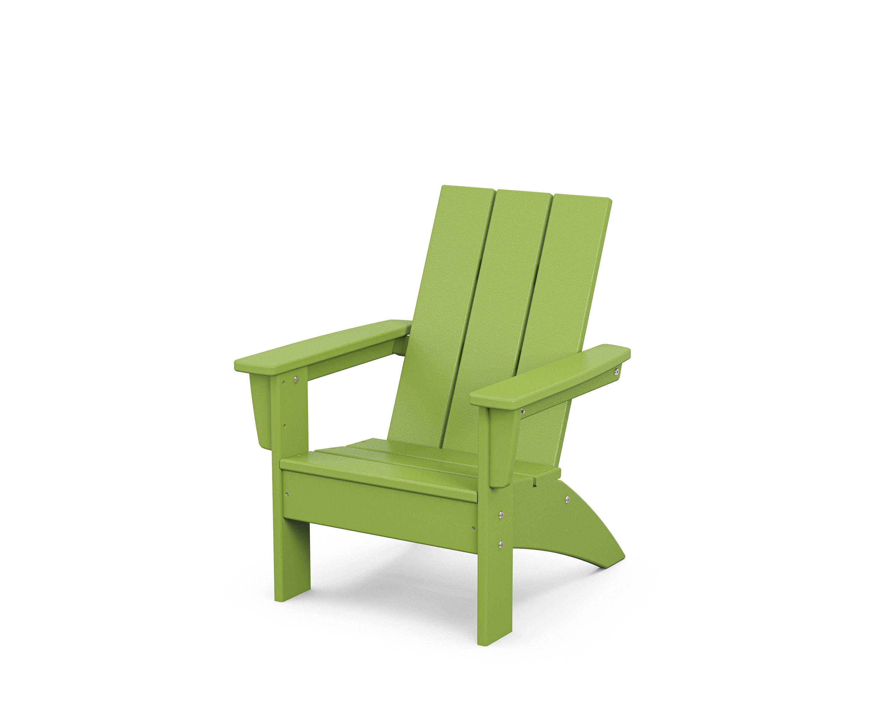 POLYWOOD® Kids Modern Adirondack Chair in Lime