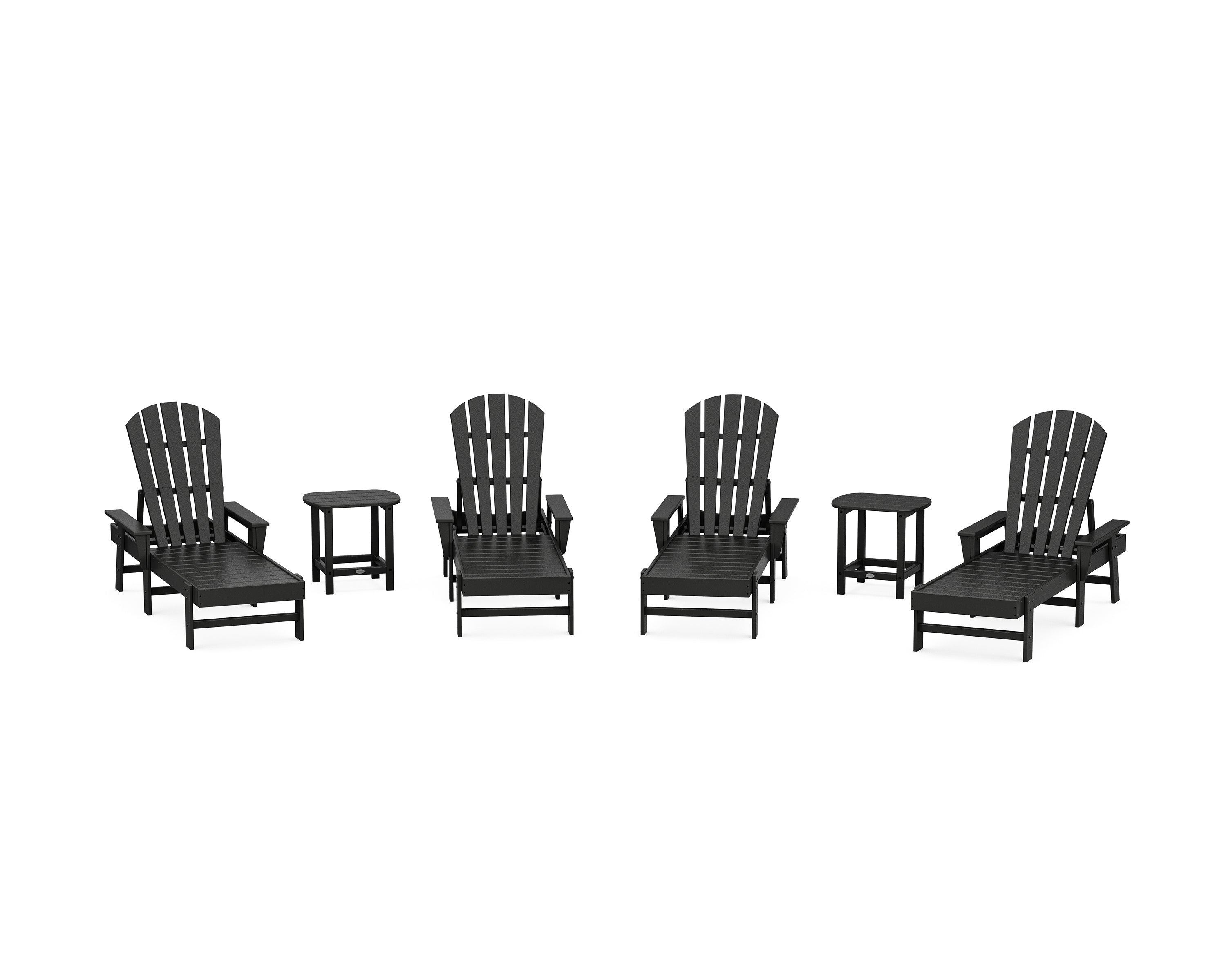 POLYWOOD® South Beach Chaise 6-Piece Set in Black
