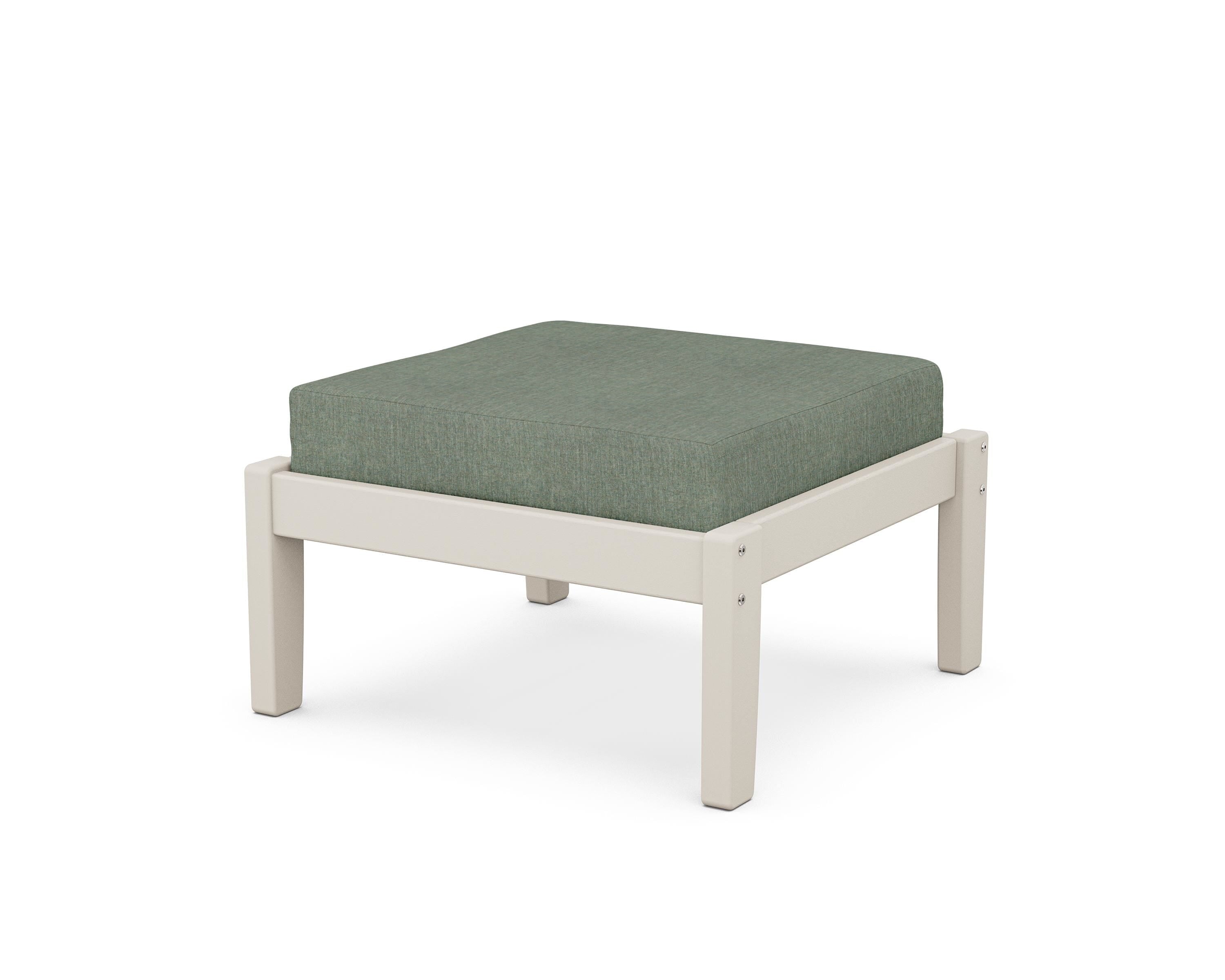 Unbranded Deep Seating Ottoman in Sand / Cast Sage