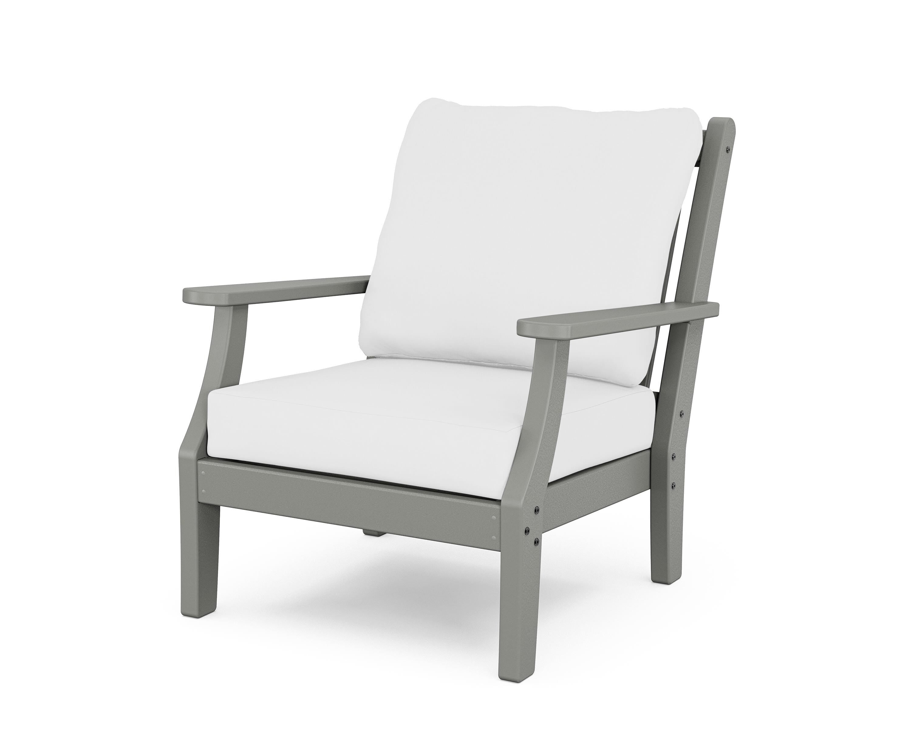 Country Living Wovendale Deep Seating Chair in Slate Grey / Natural