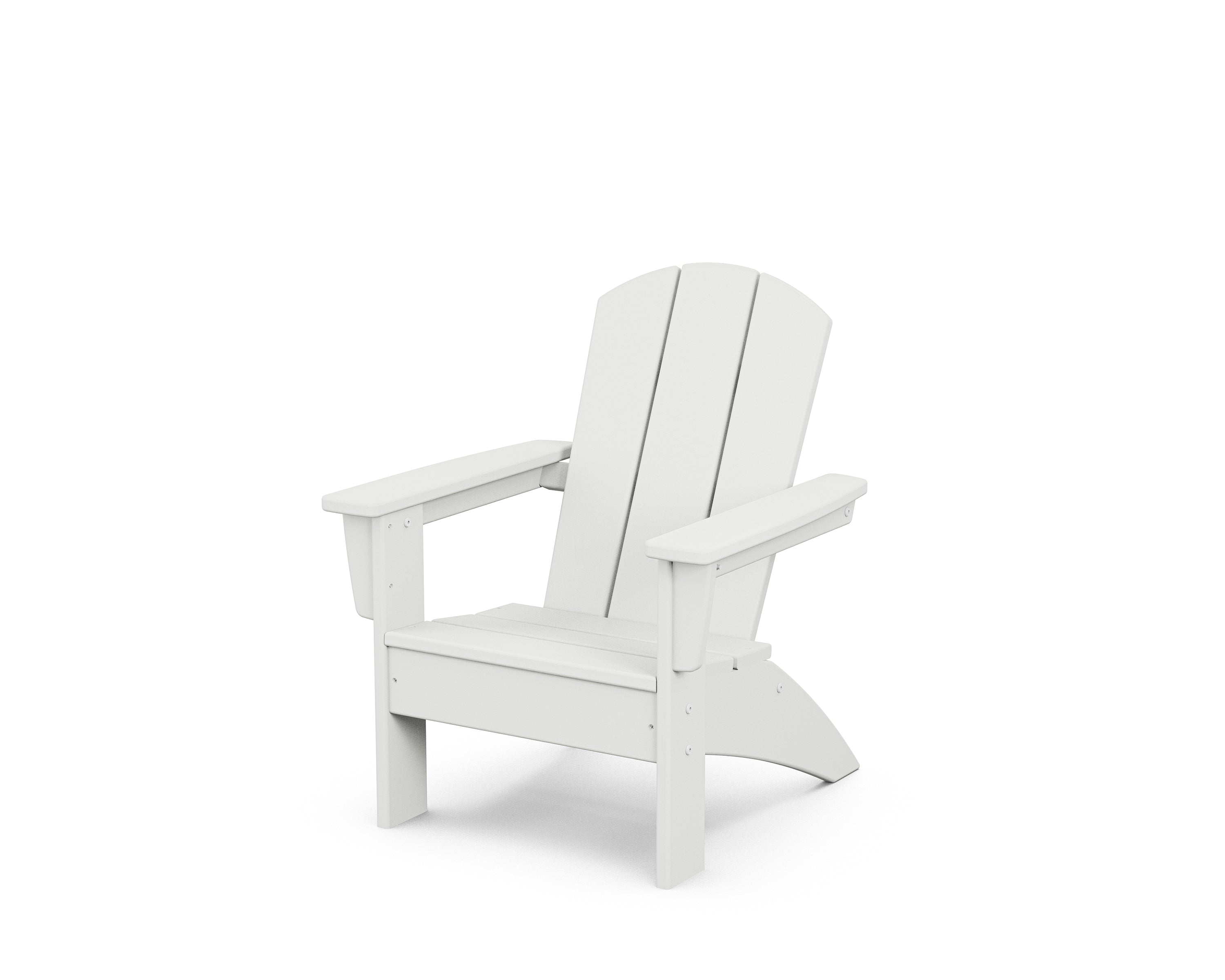 POLYWOOD® Kids Nautical Adirondack Chair in White