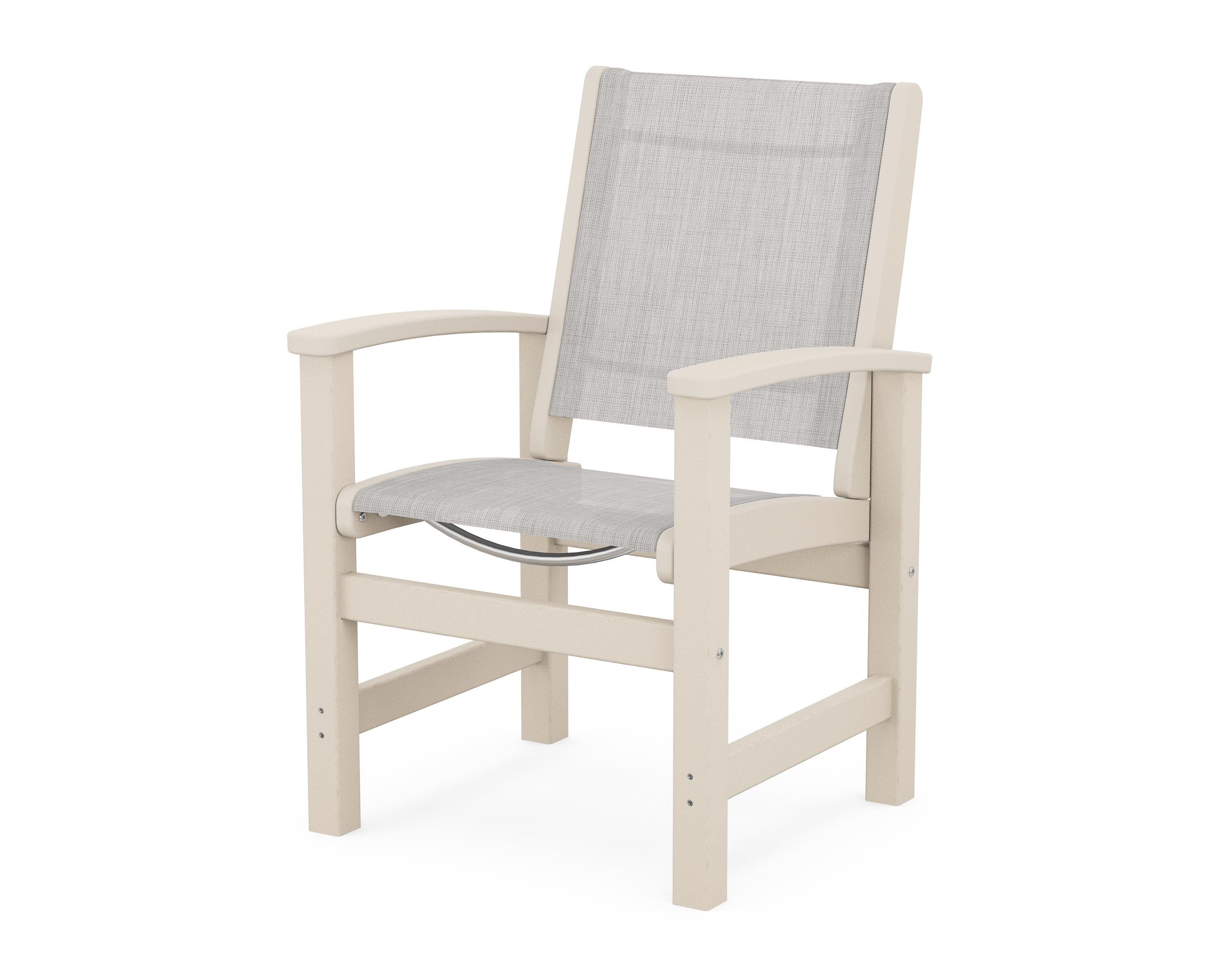 POLYWOOD® Coastal Dining Chair in Sand / Parchment Sling