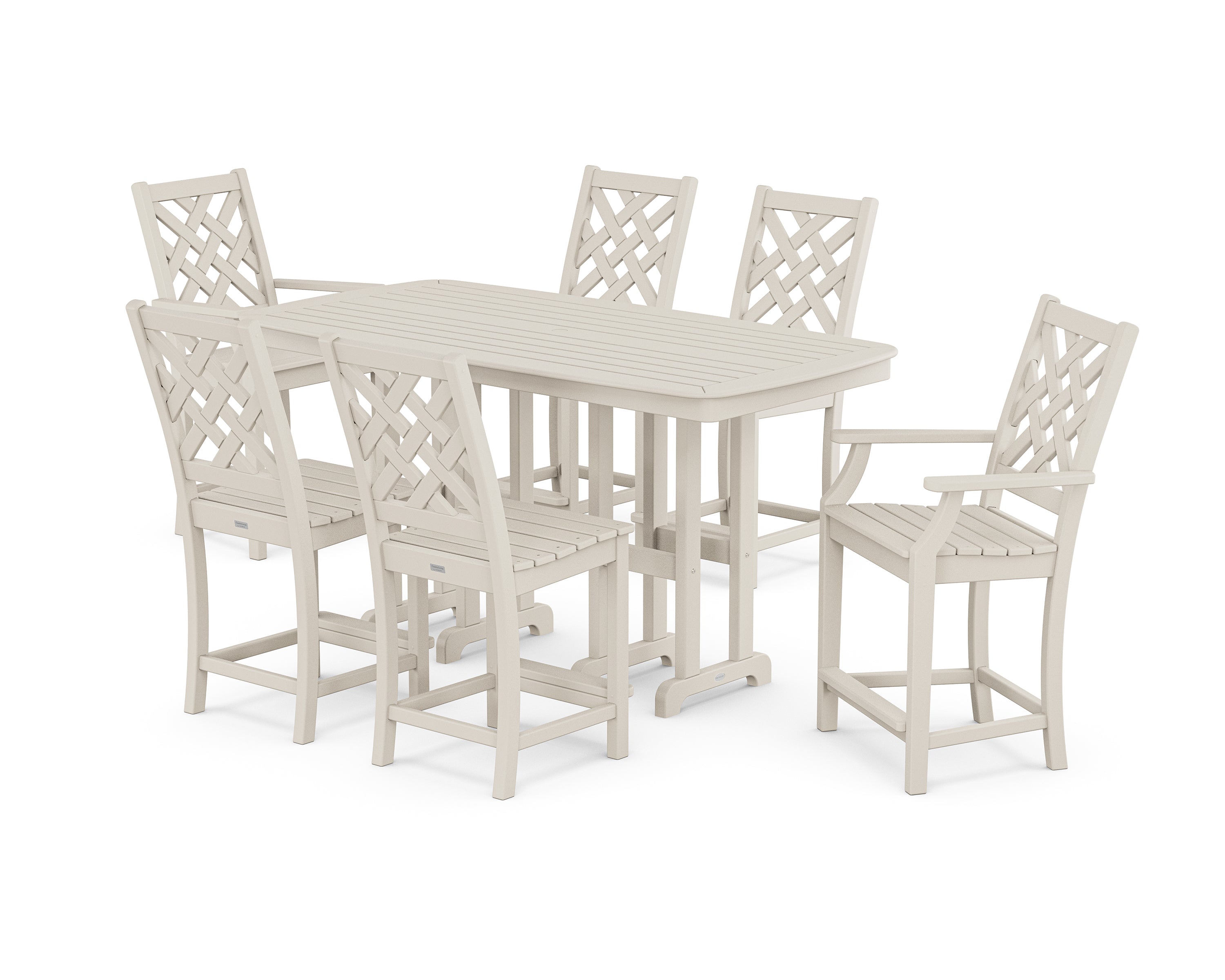 Country Living Wovendale 7-Piece Counter Set in Sand
