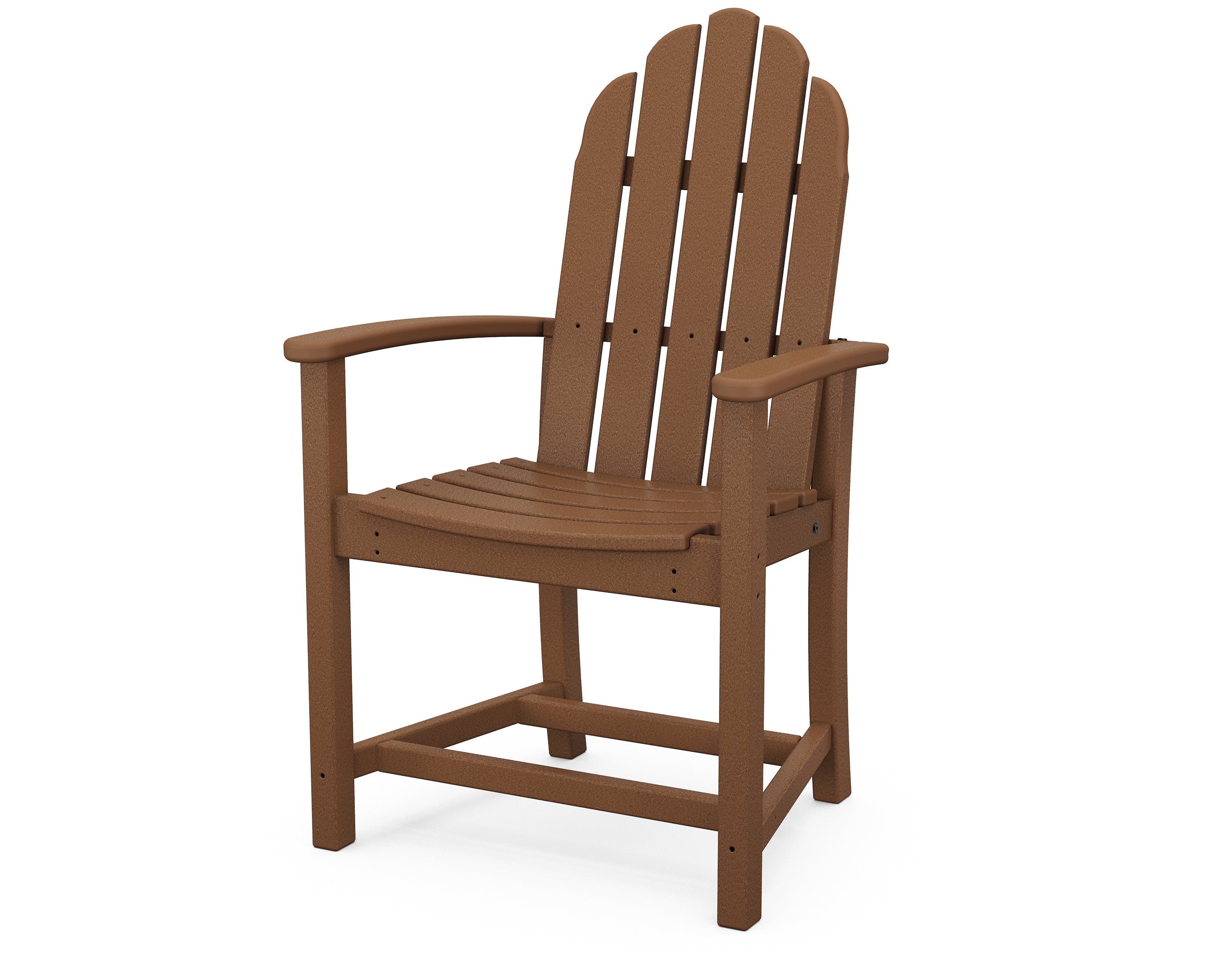 POLYWOOD® Classic Adirondack Dining Chair in Teak
