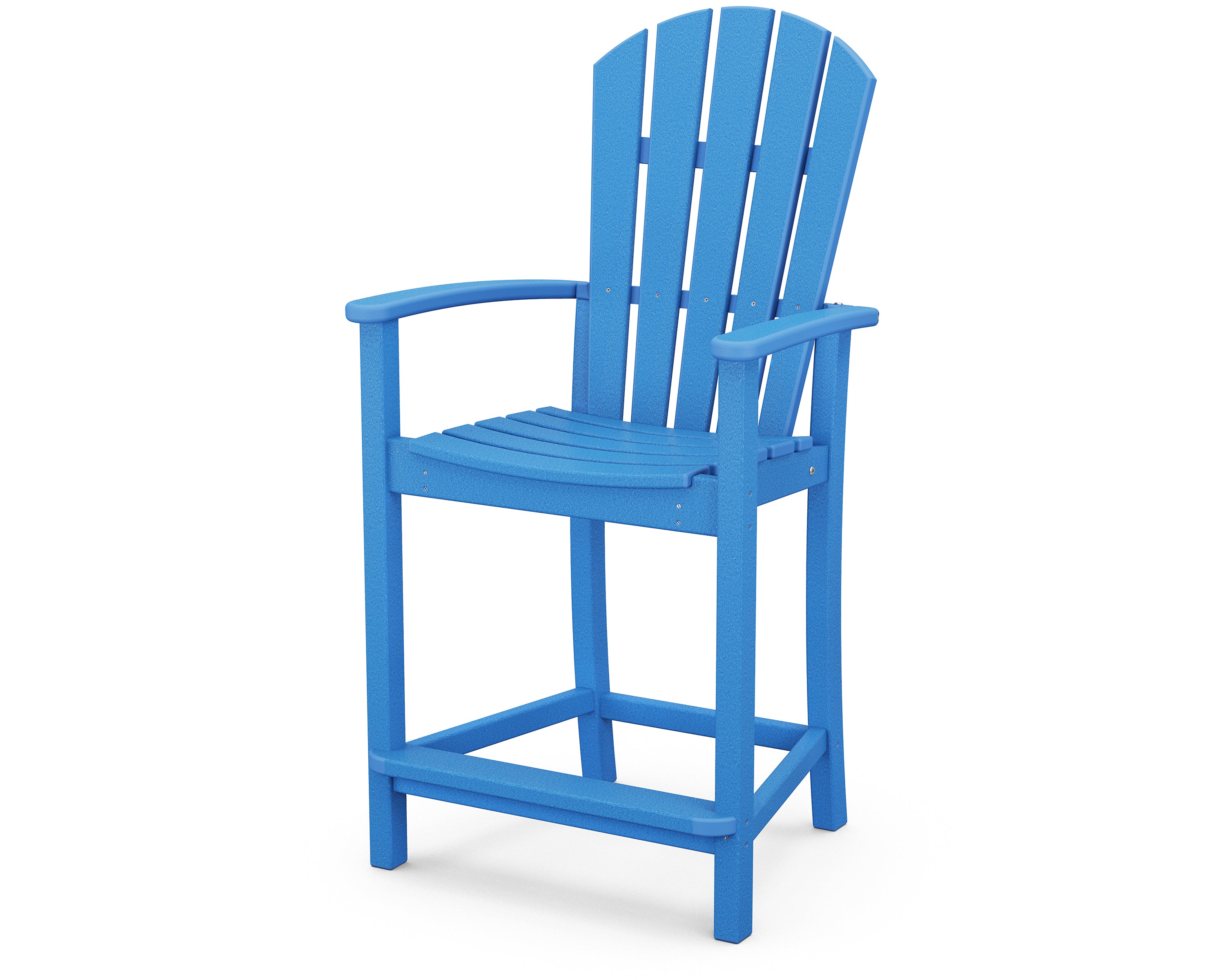 POLYWOOD® Palm Coast Counter Chair in Pacific Blue