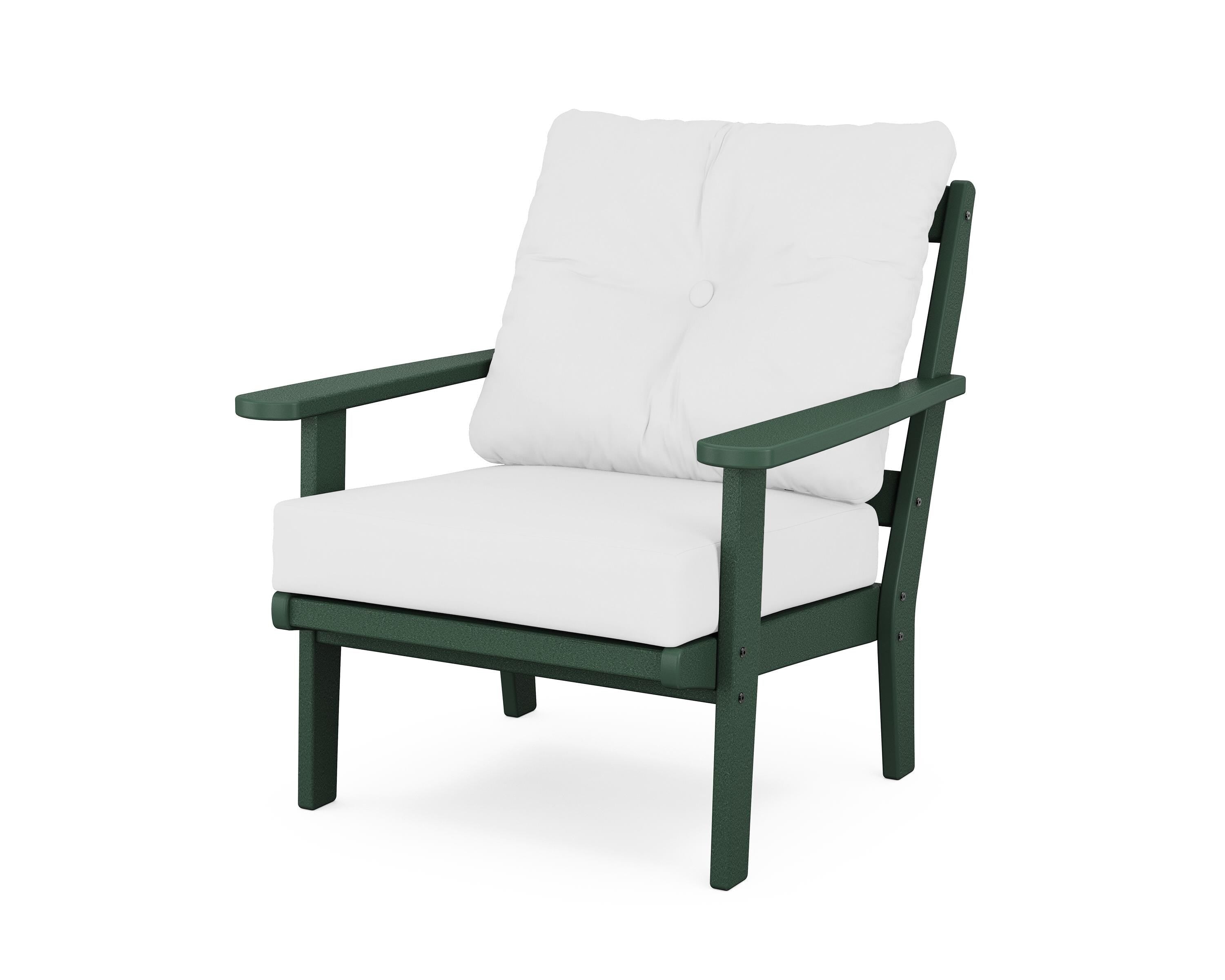 POLYWOOD® Mission Deep Seating Chair in Green / Natural