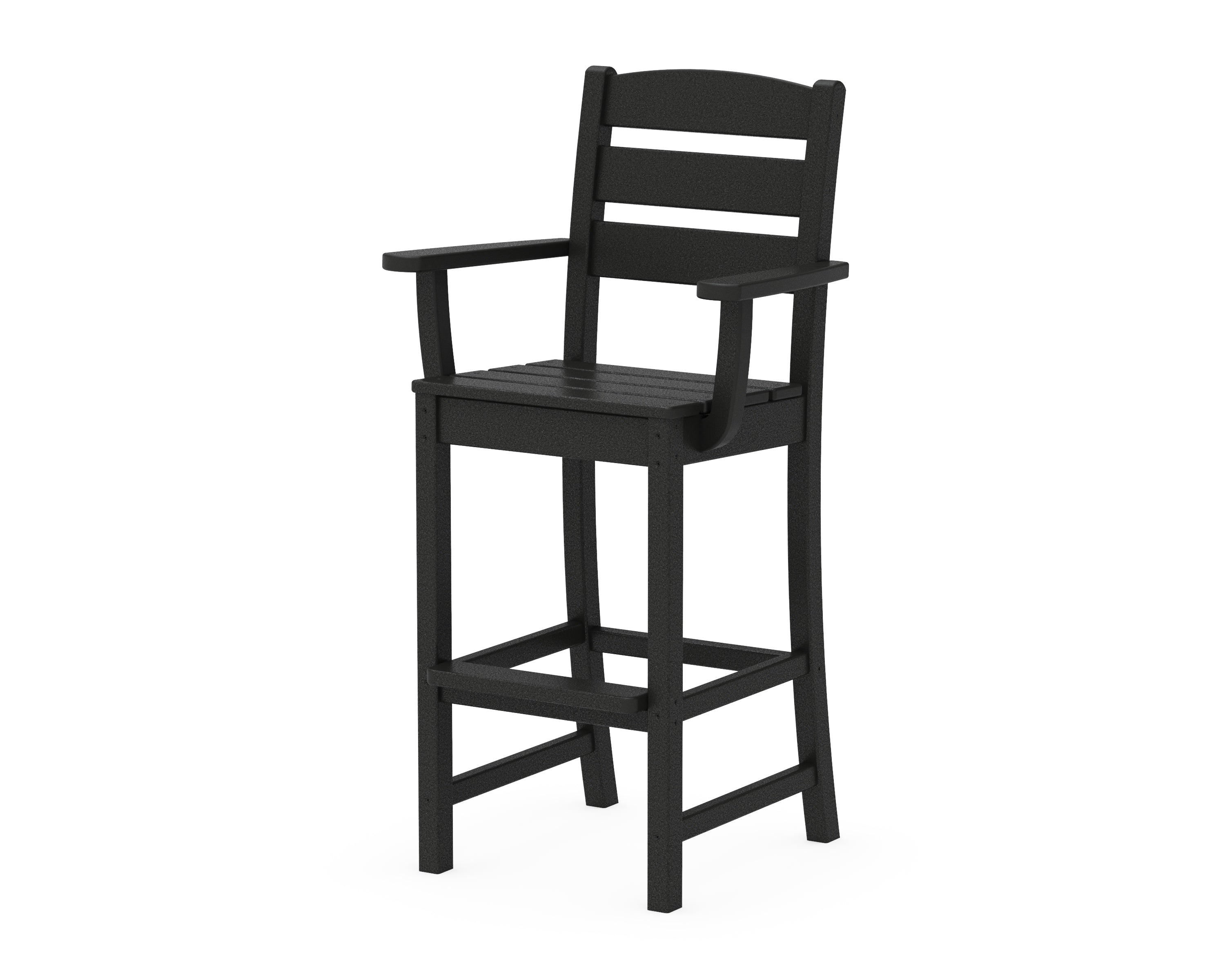 POLYWOOD® Lakeside Bar Arm Chair in Black