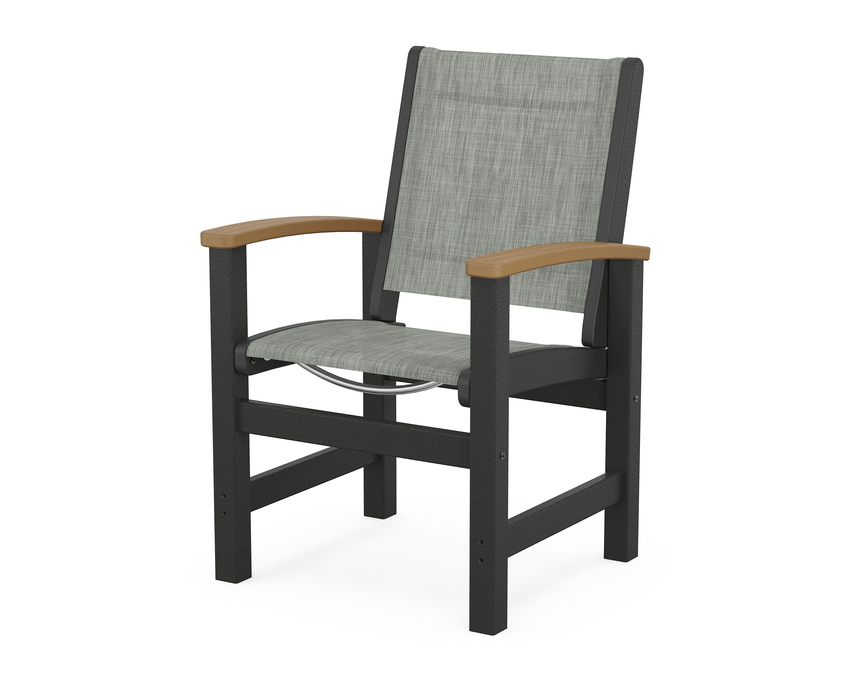 POLYWOOD® Coastal Dining Chair in Black / Natural / Birch Sling
