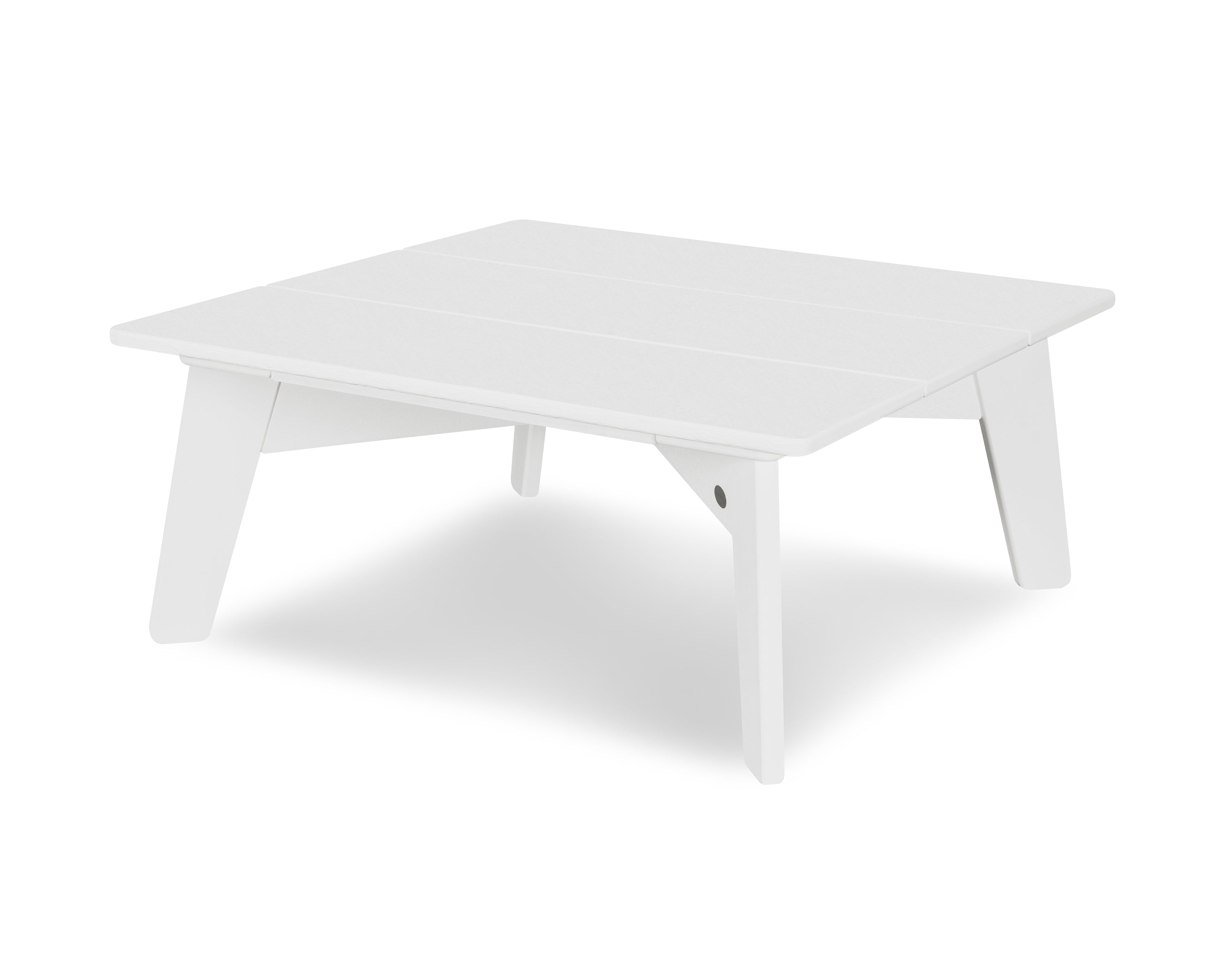 POLYWOOD® Riviera Modern Conversation Table in White