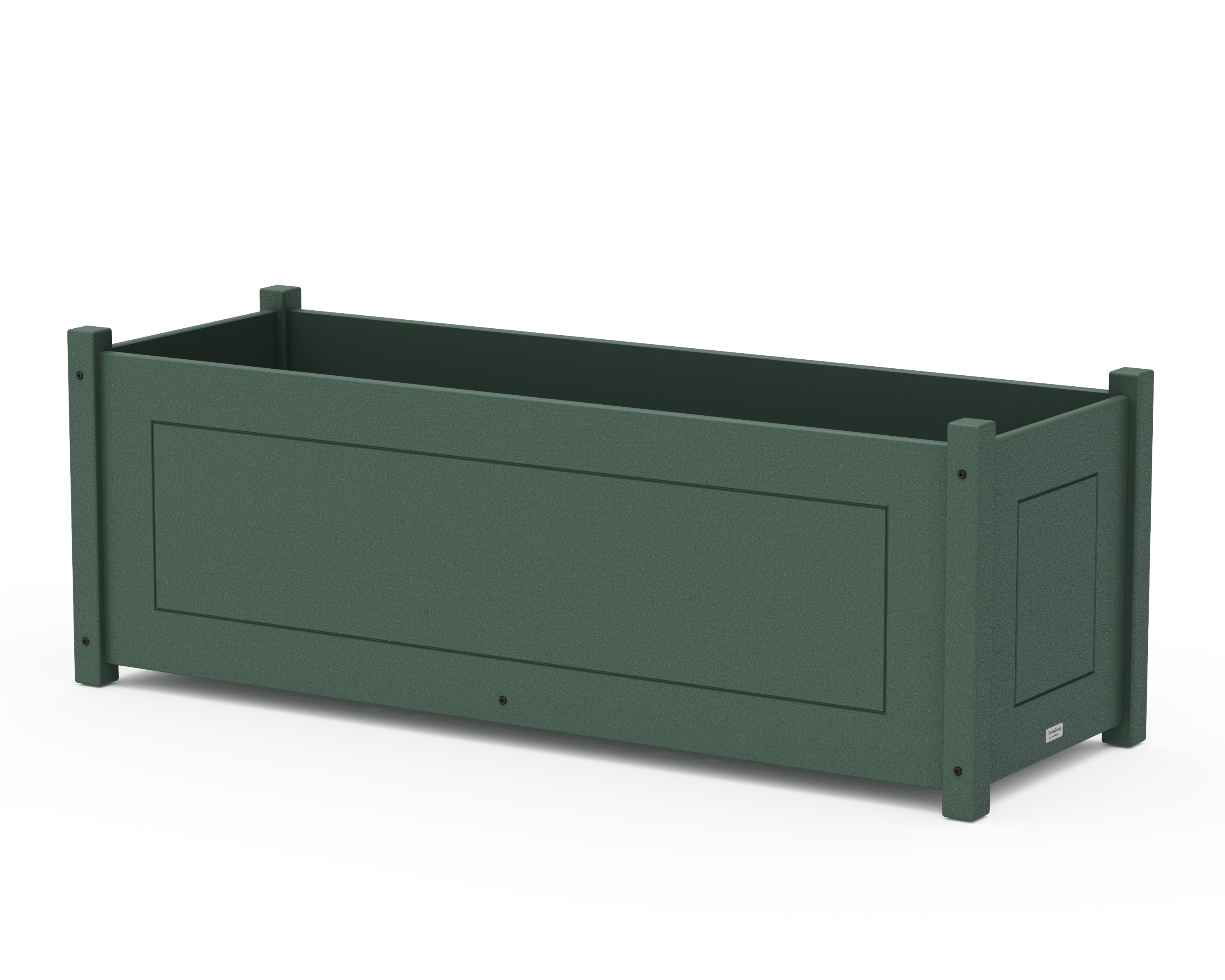 Country Living Country Living Large Rectangle Triple Planter Box in Green