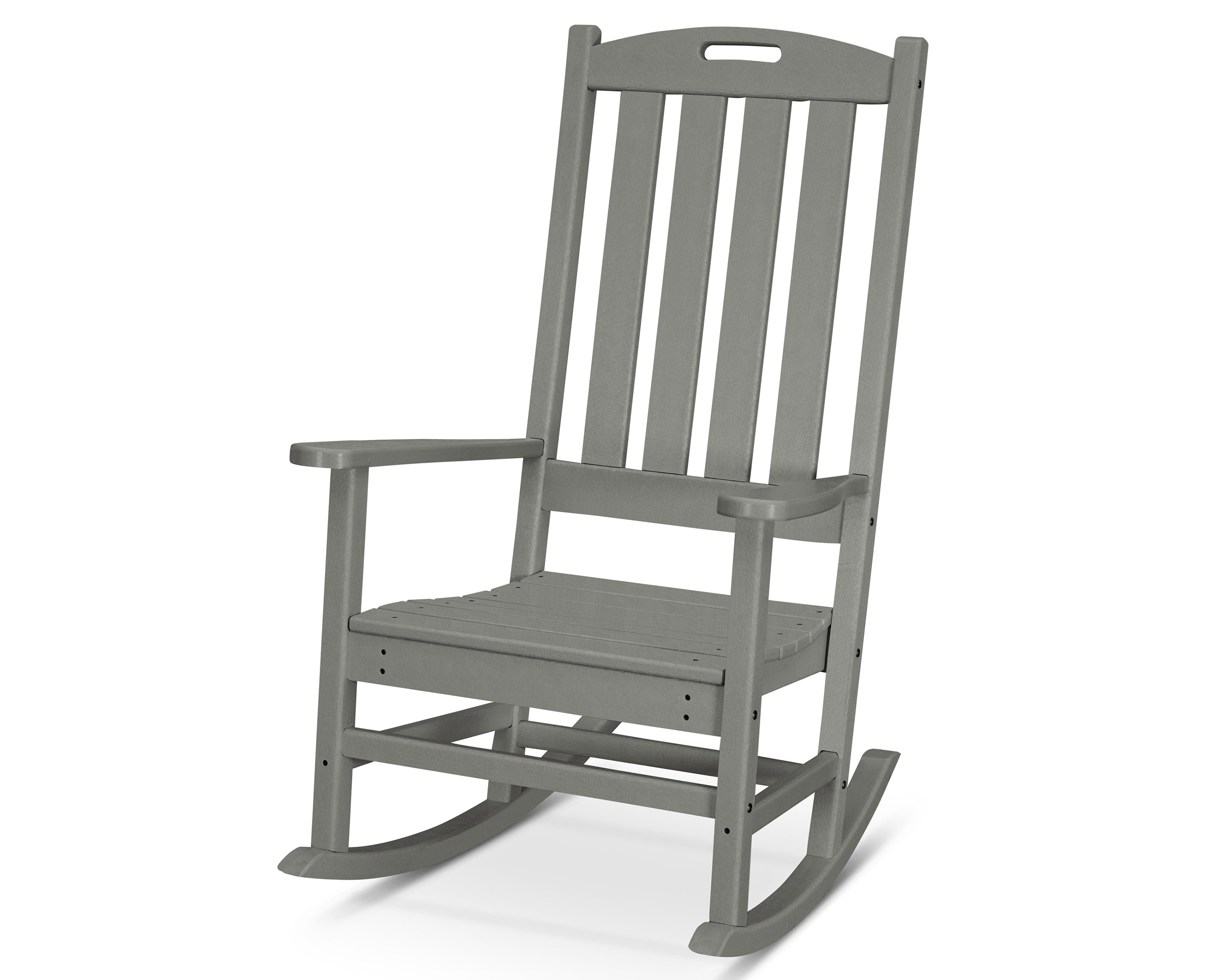 POLYWOOD® Nautical Porch Rocking Chair in Slate Grey