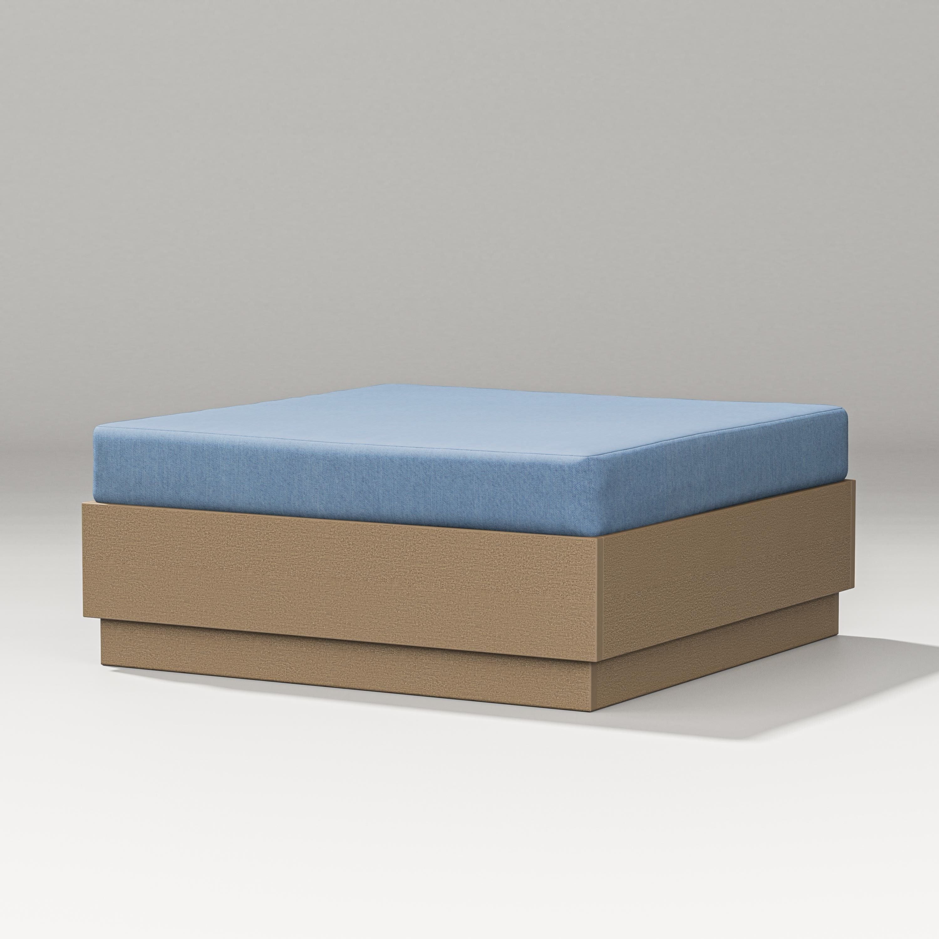 PW Designer Series Elevate Lounge Ottoman in Vintage Sahara / Sky Blue