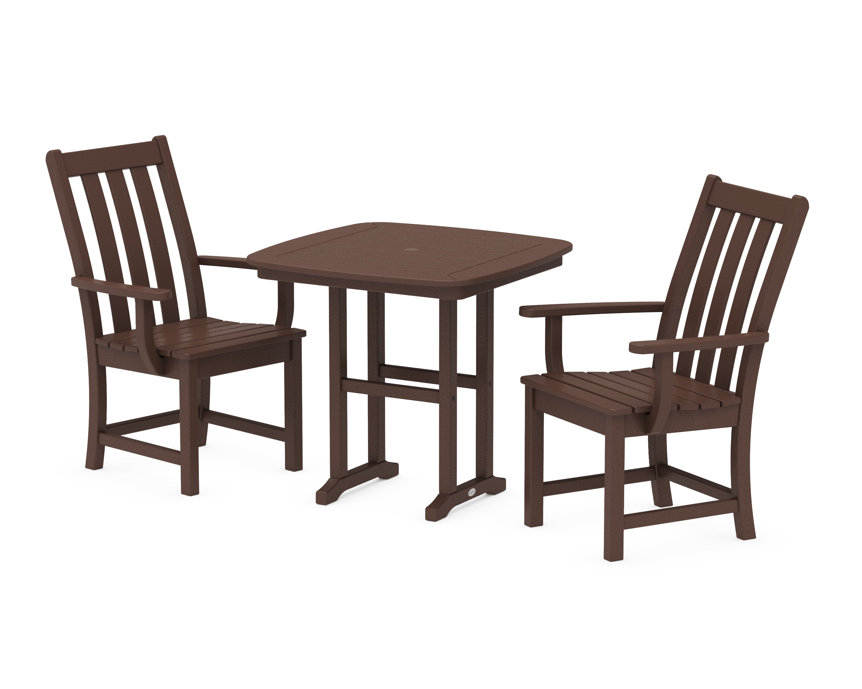 POLYWOOD® Vineyard 3-Piece Dining Set in Mahogany