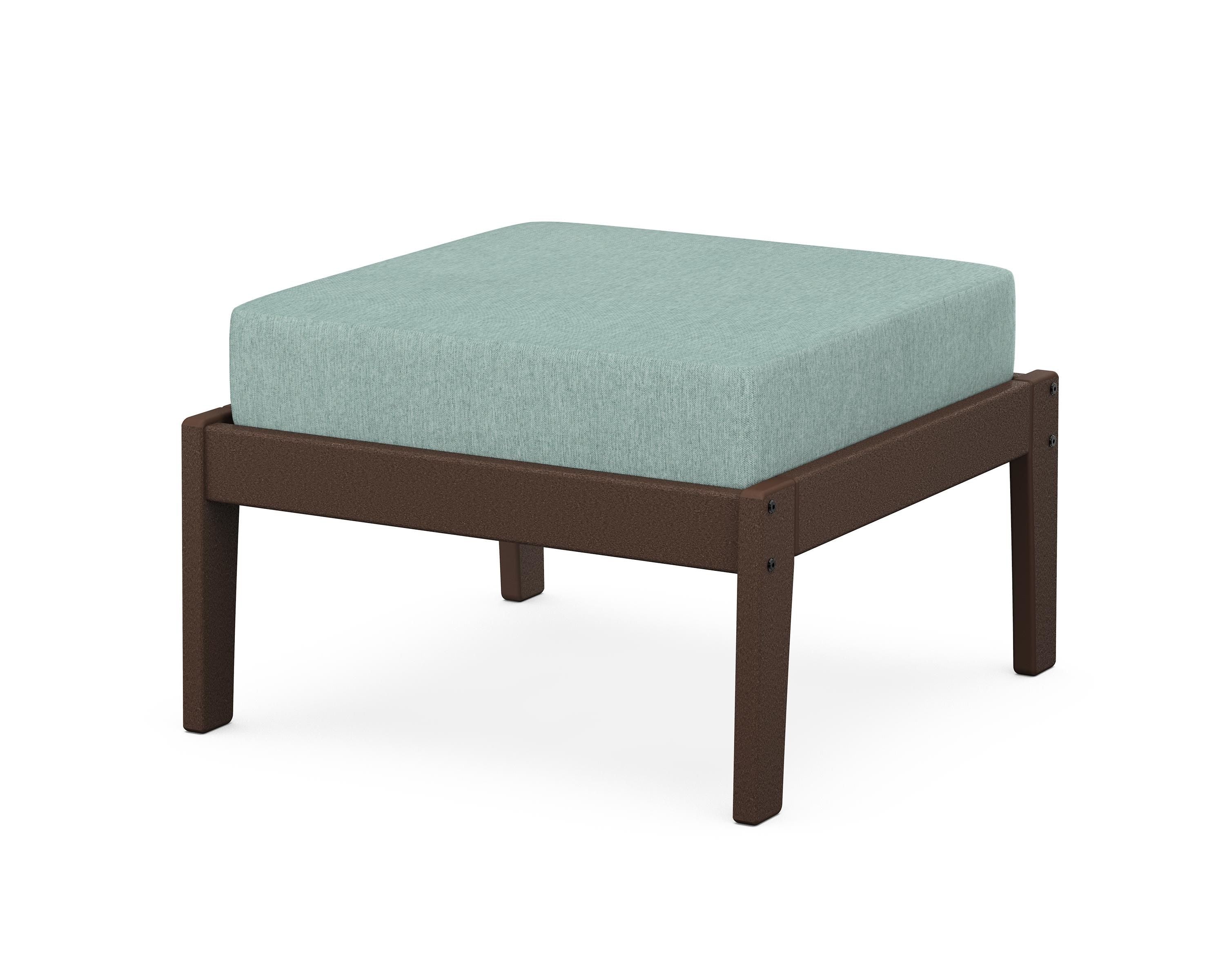 Unbranded Deep Seating Ottoman in Mahogany / Glacier Spa