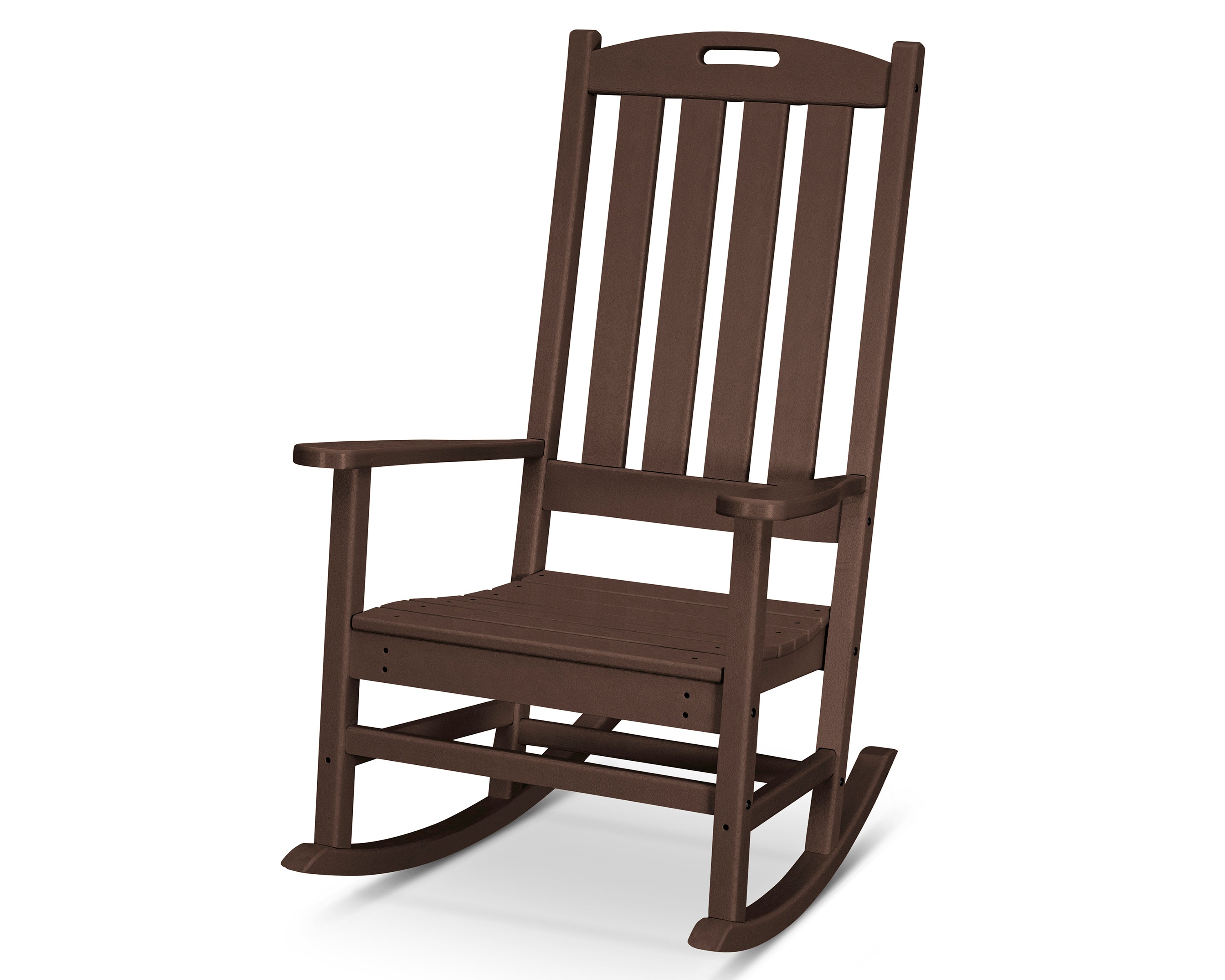 POLYWOOD® Nautical Porch Rocking Chair in Mahogany