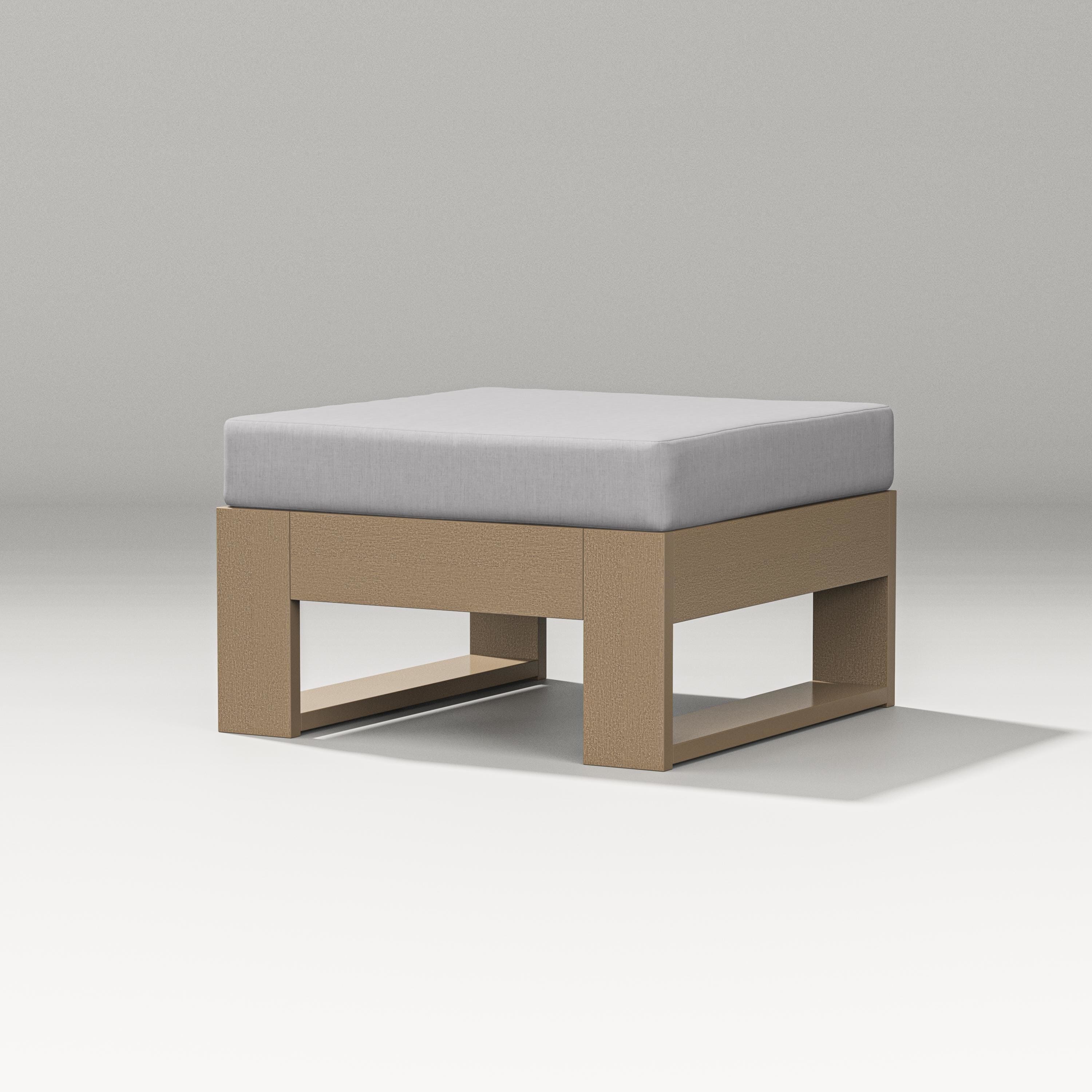 PW Designer Series Latitude Lounge Ottoman in Vintage Sahara / Granite