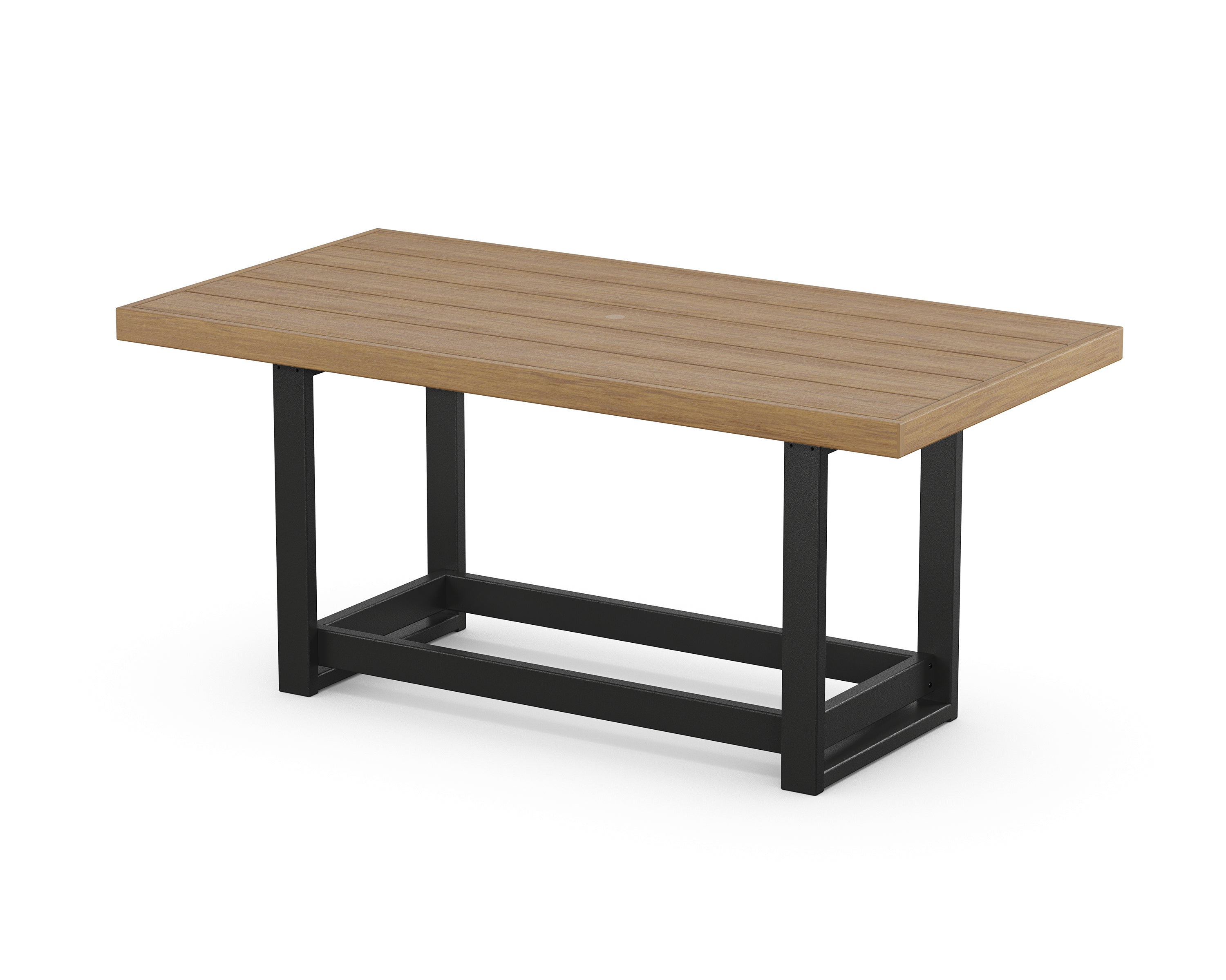 POLYWOOD® EDGE 40 x 78 Counter Table in Black / Natural