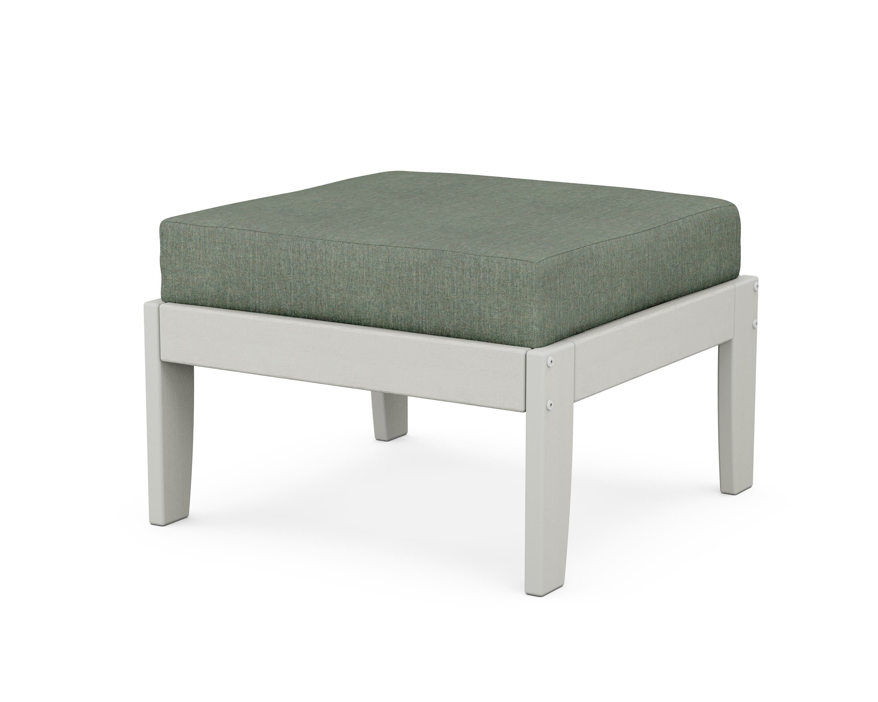 Unbranded Modular Ottoman - Classic in Vintage White / Cast Sage