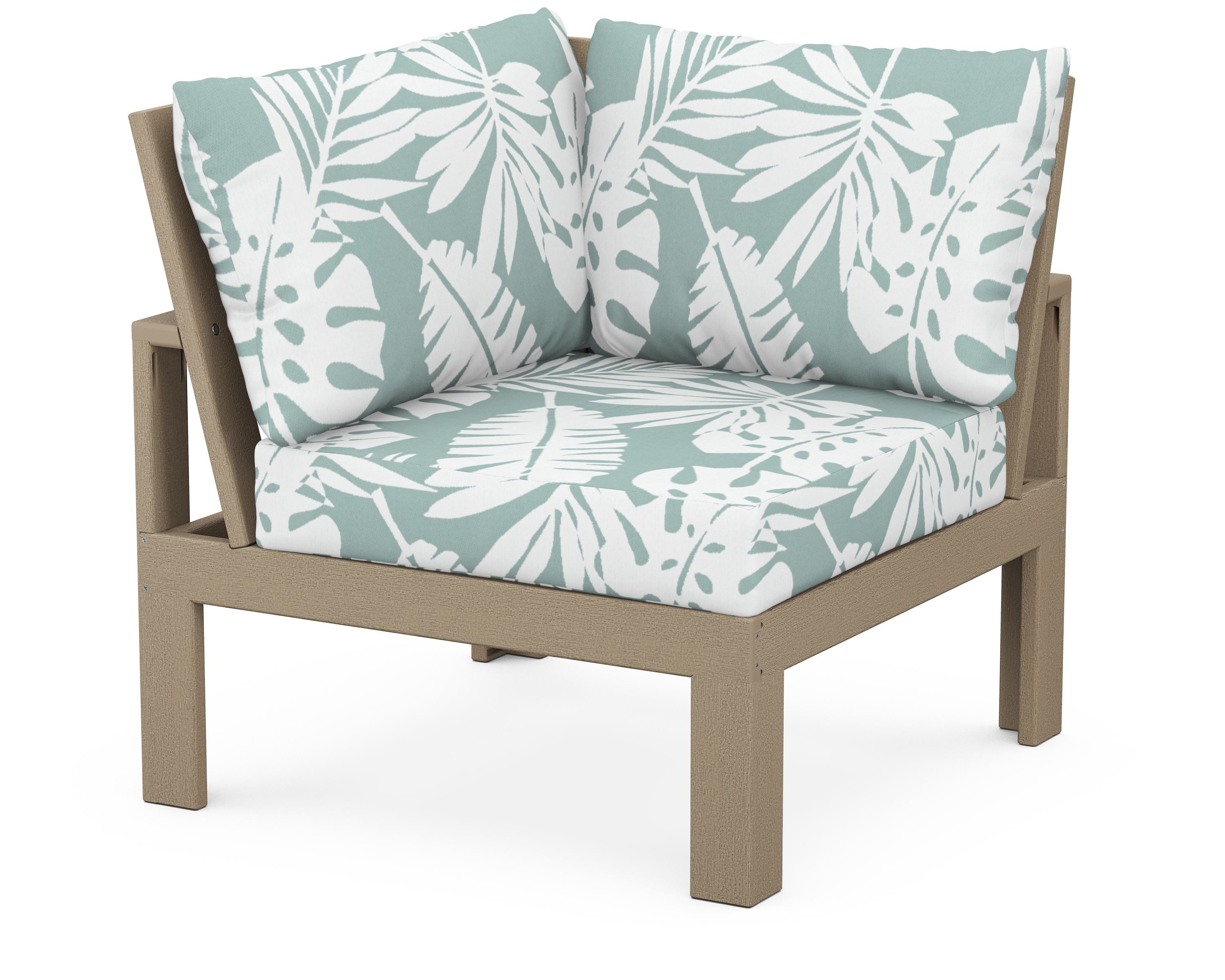Unbranded Modular Corner Chair in Vintage Sahara / Leaf Glacier Spa