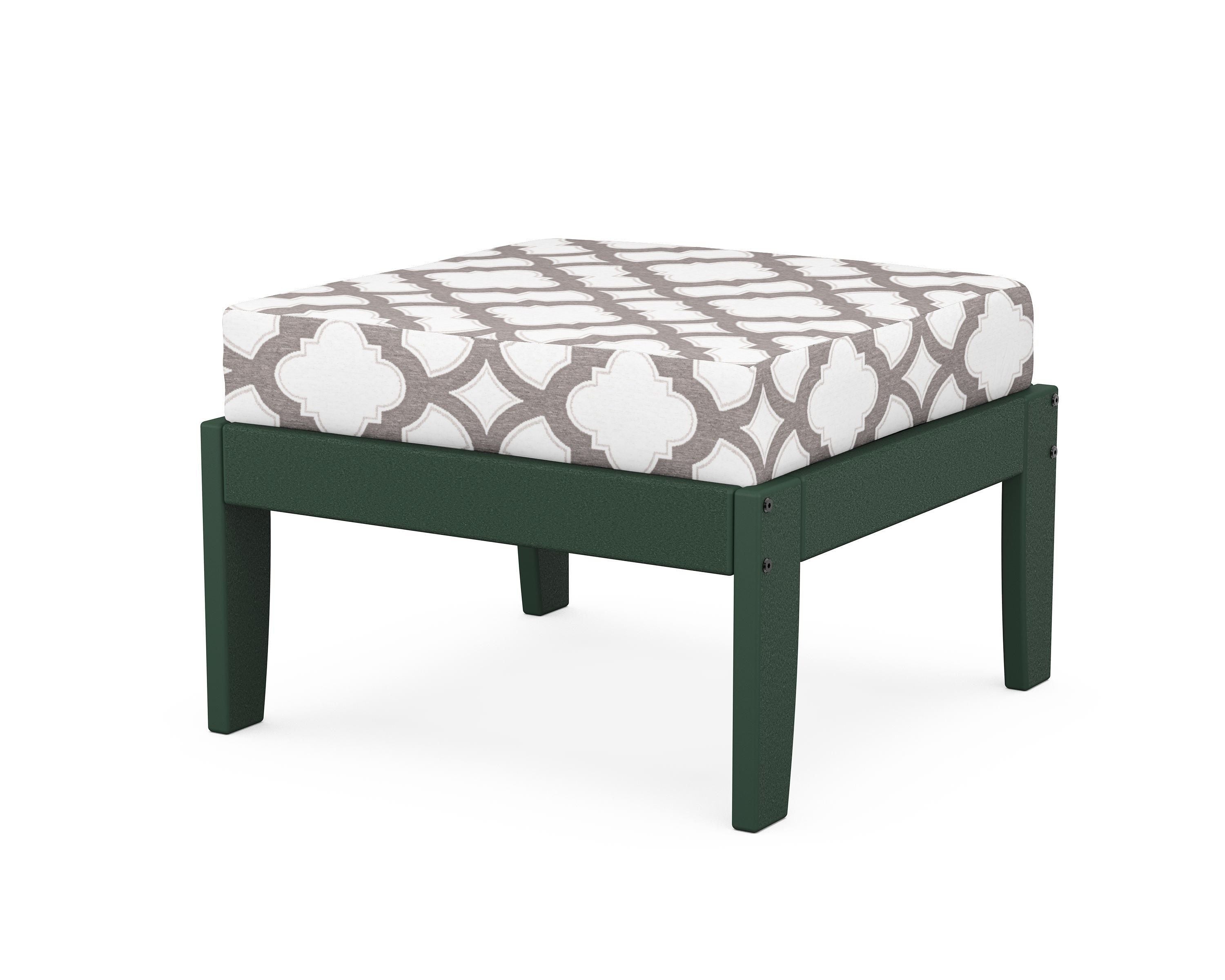 Unbranded Modular Ottoman - Classic in Green / Trellis Grey Mist