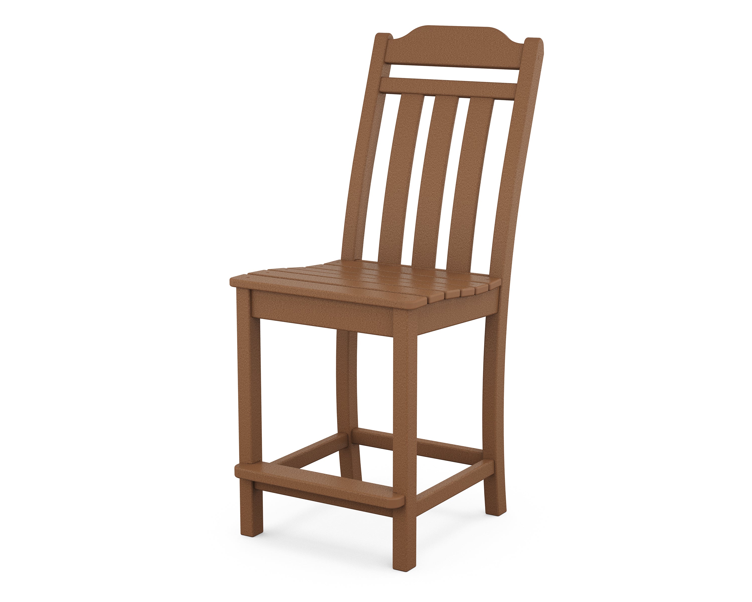 Country Living Cottage Counter Side Chair in Teak