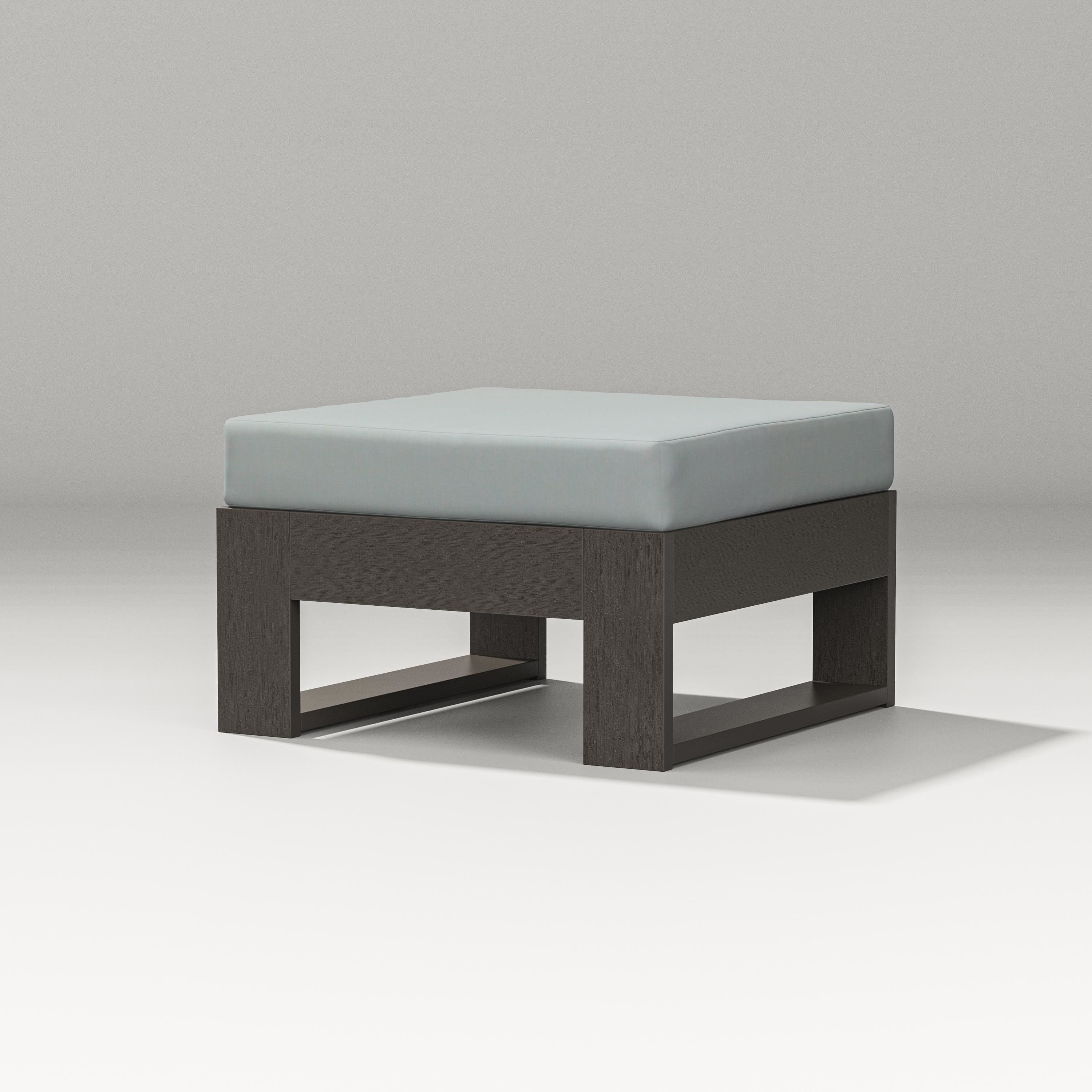 PW Designer Series Latitude Lounge Ottoman in Vintage Coffee / Spa