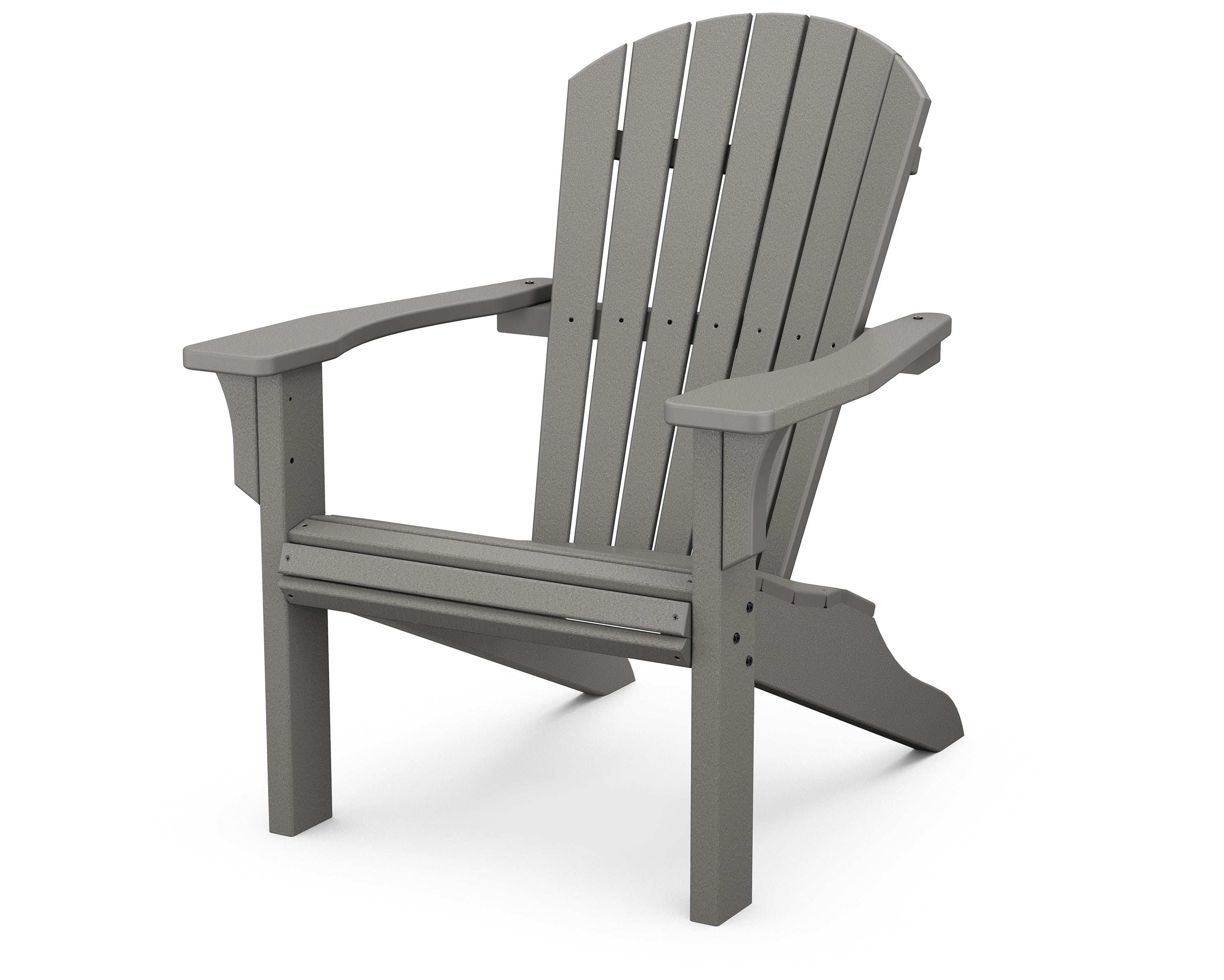 POLYWOOD® Seashell Adirondack in Slate Grey