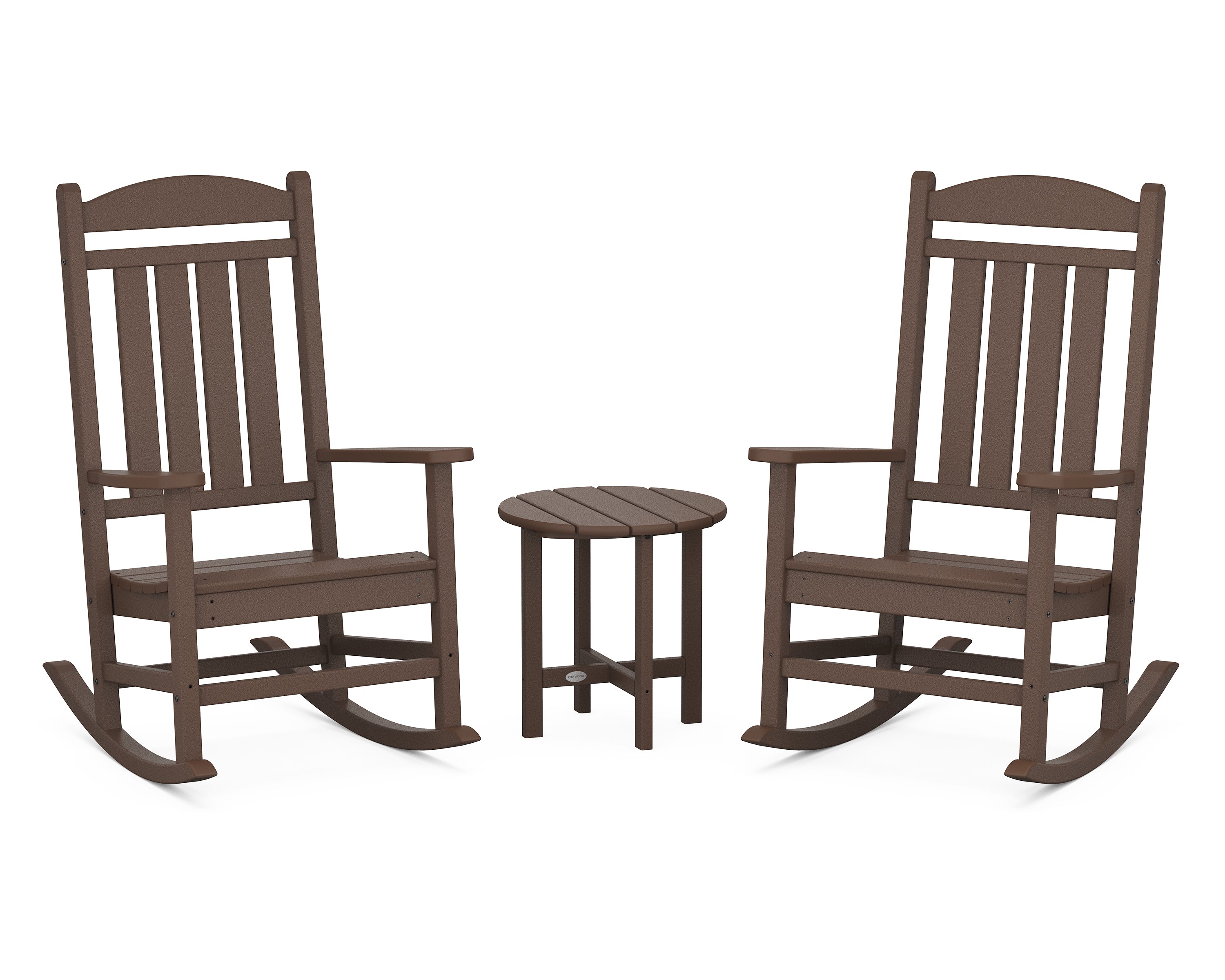 POLYWOOD® Presidential 3-Piece Rocker Set in Mahogany