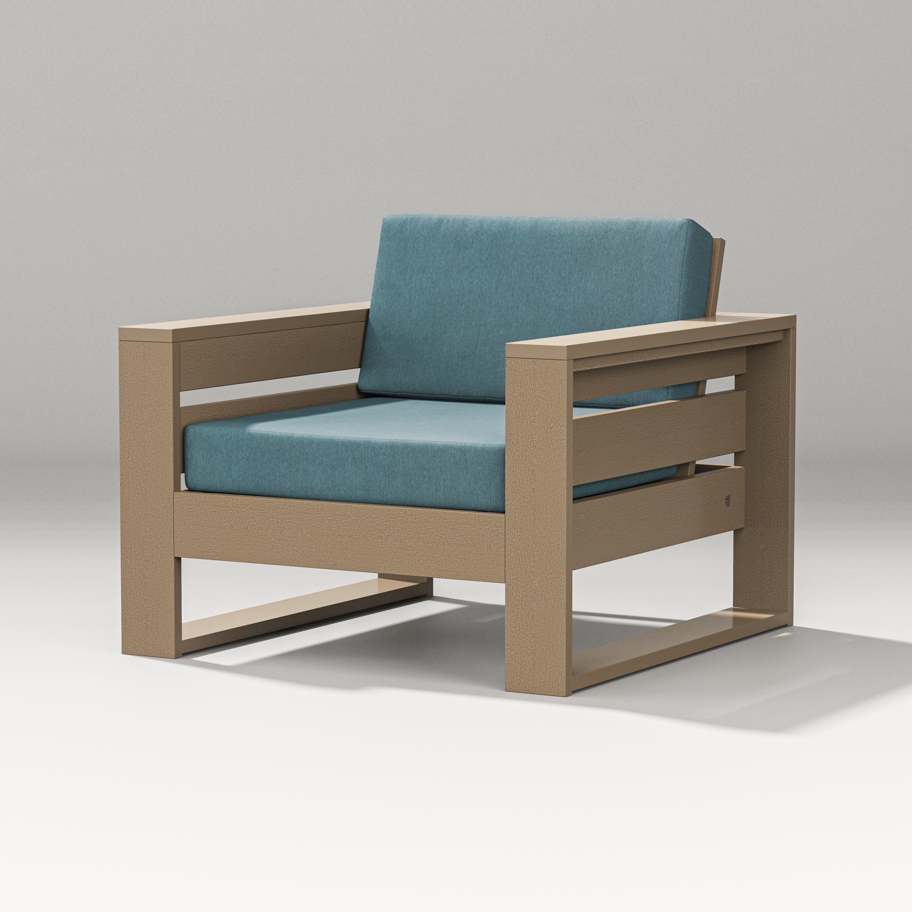 PW Designer Series Latitude Lounge Chair in Vintage Sahara / Ocean Teal