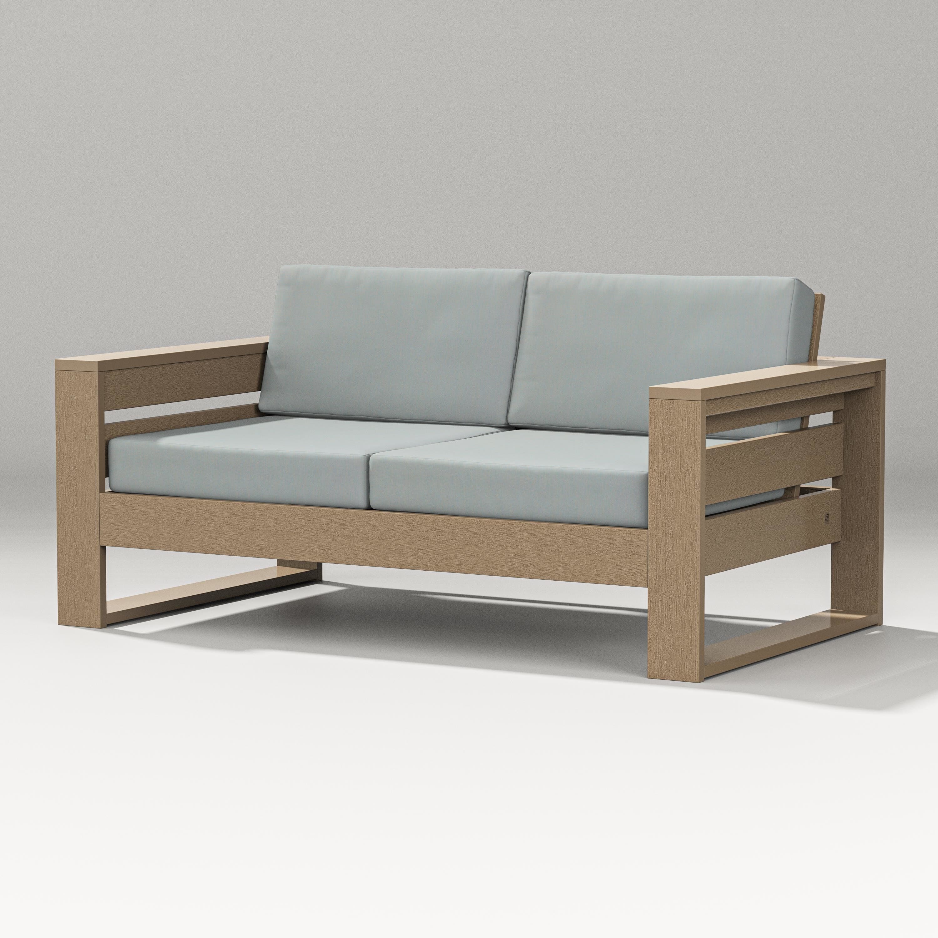 PW Designer Series Latitude Loveseat in Vintage Sahara / Spa