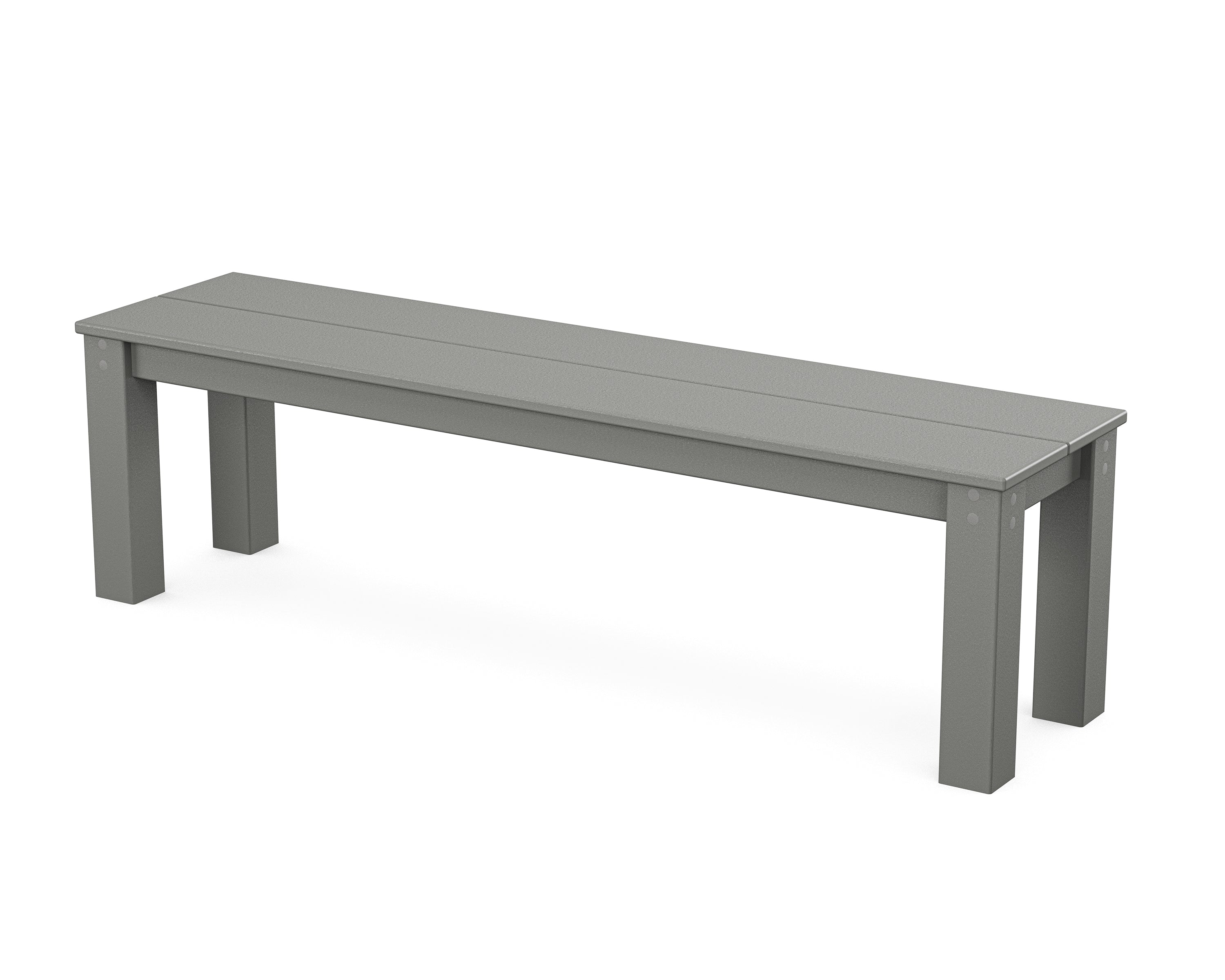 POLYWOOD® Parsons 60" Bench in Slate Grey