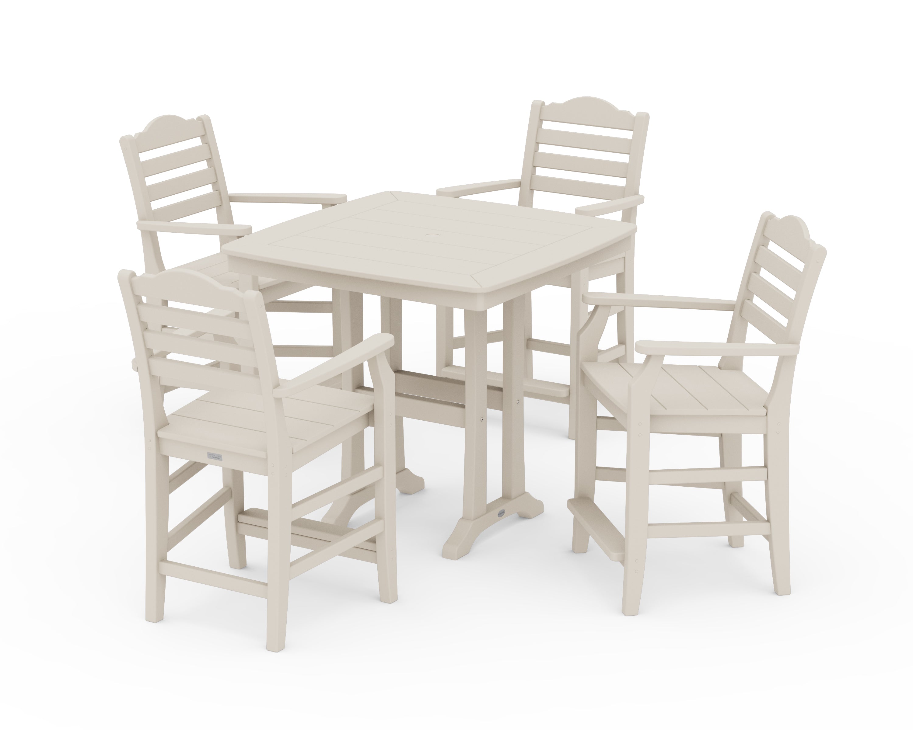 Draper James™ by POLYWOOD® Savannah 5-Piece Counter Set with Trestle Legs in Sand