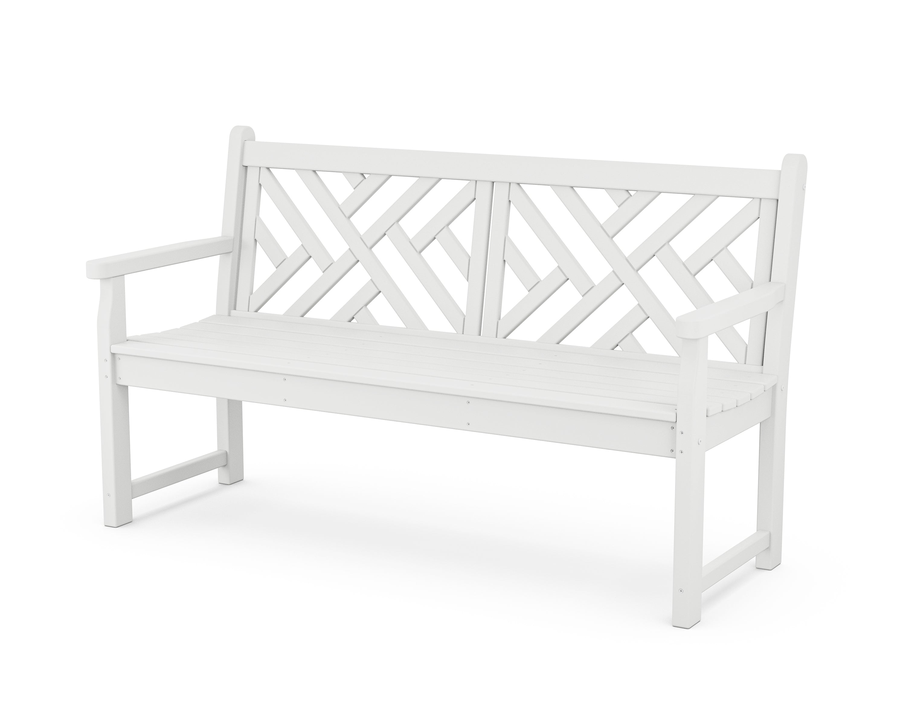 POLYWOOD® Chippendale 60" Bench in White