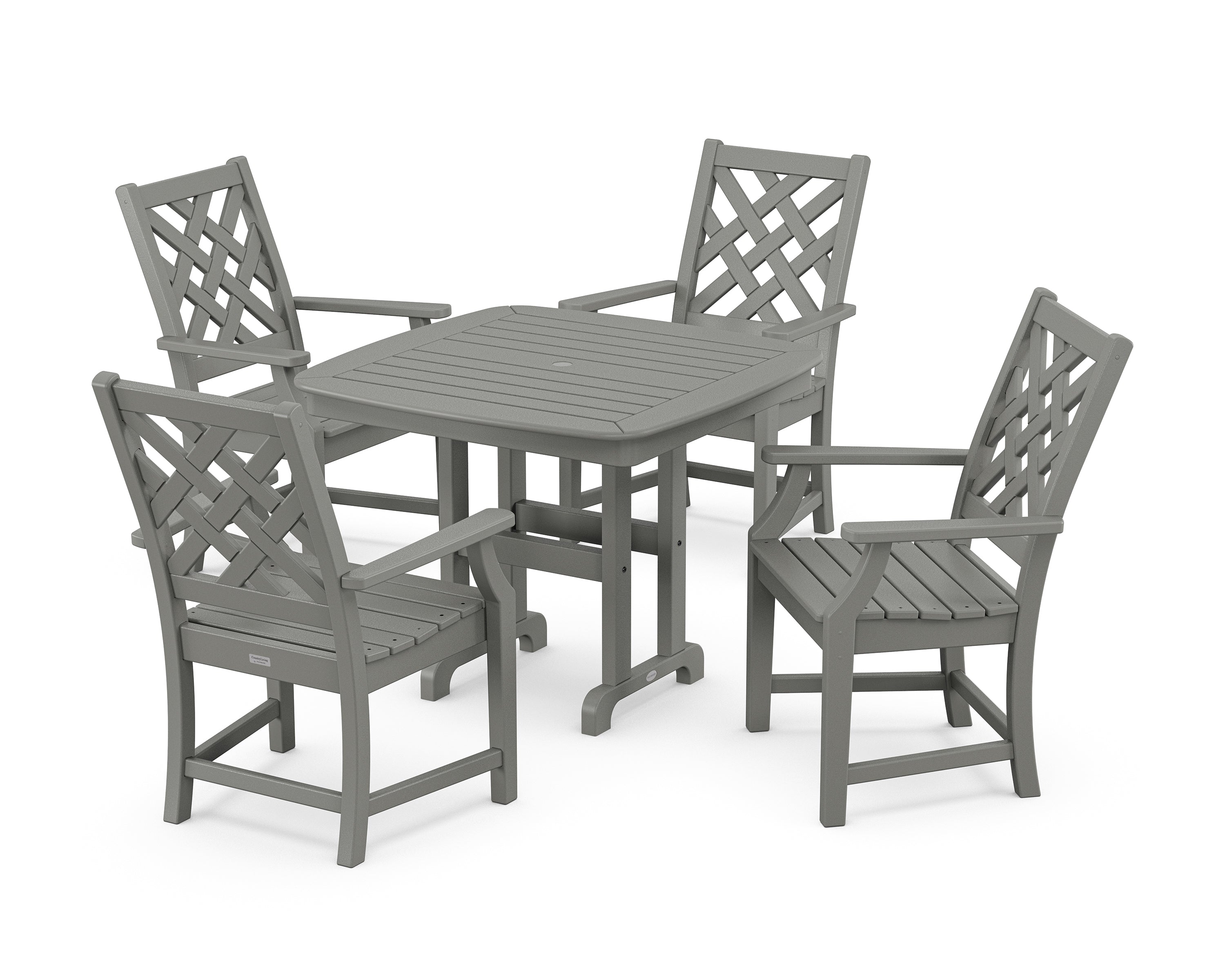Country Living Wovendale 5-Piece Dining Set in Slate Grey