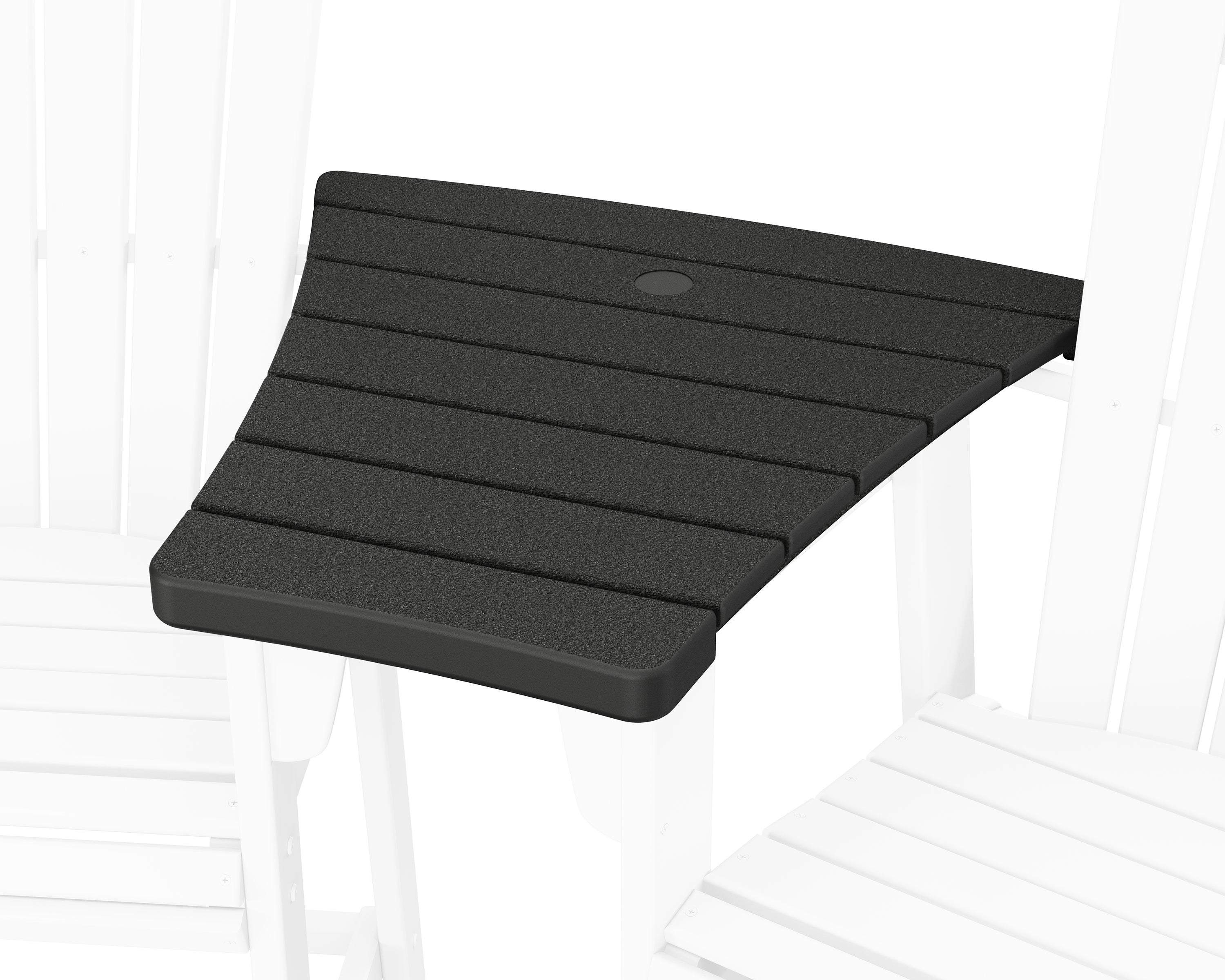 POLYWOOD® 600 Series Angled Adirondack Dining Connecting Table in Black