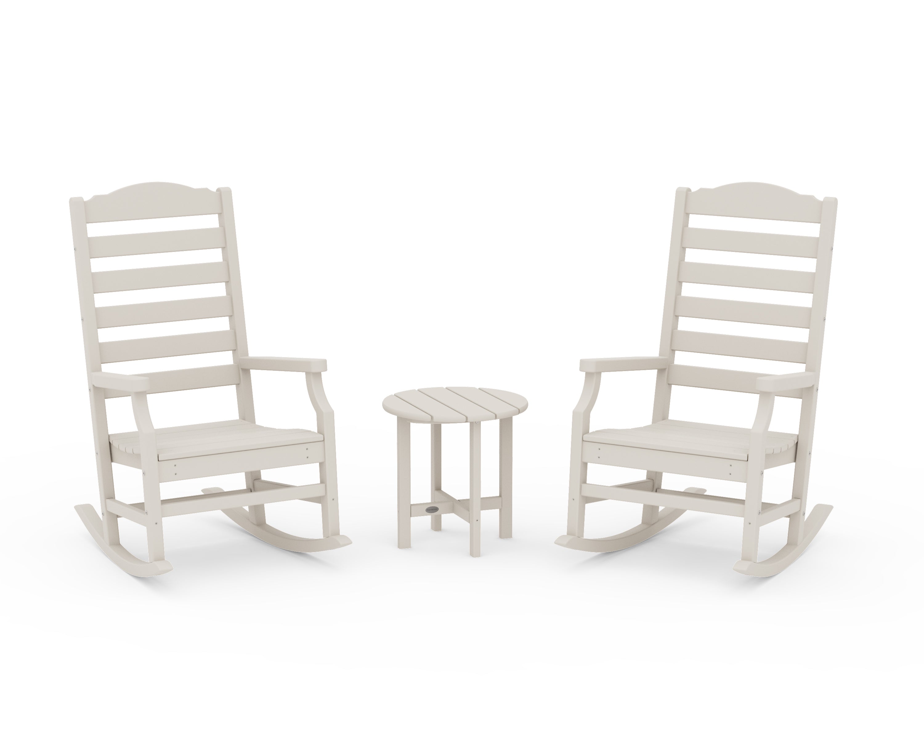 POLYWOOD® Savannah 3-Piece Rocking Chair Set in Sand
