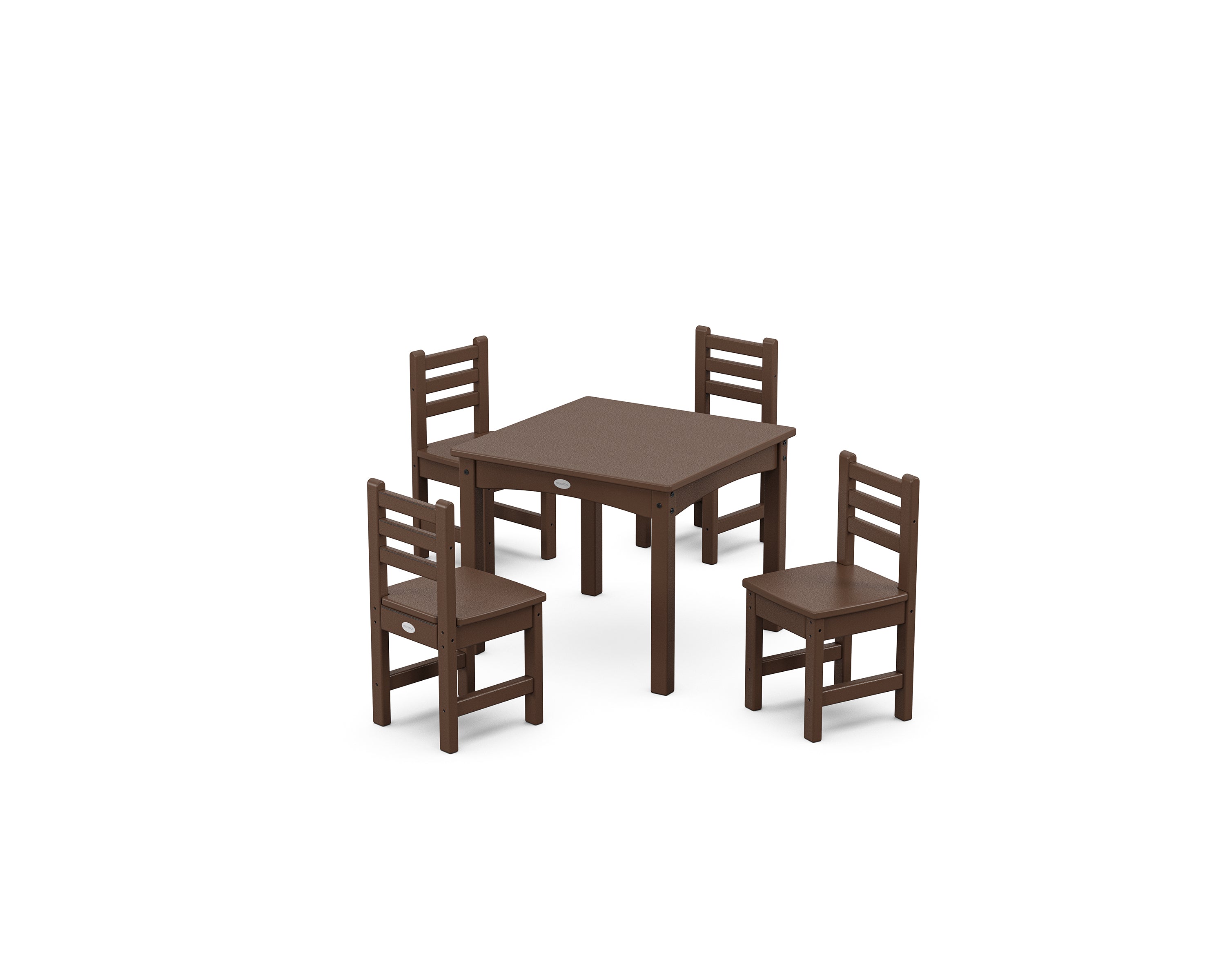 POLYWOOD® Lakeside Toddler 5-Piece Dining Set in Mahogany