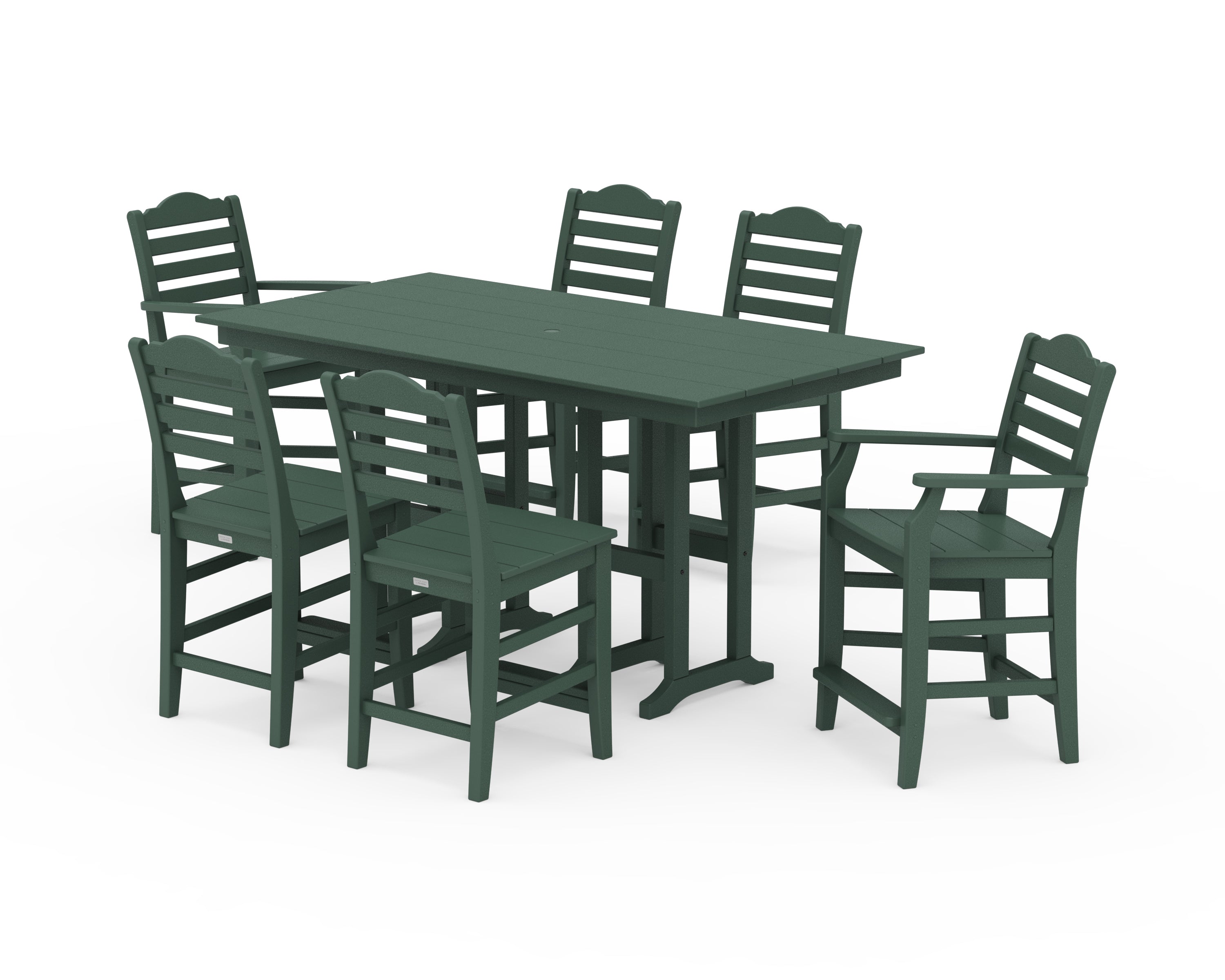 Draper James™ by POLYWOOD® Savannah 7-Piece Farmhouse Counter Set in Green