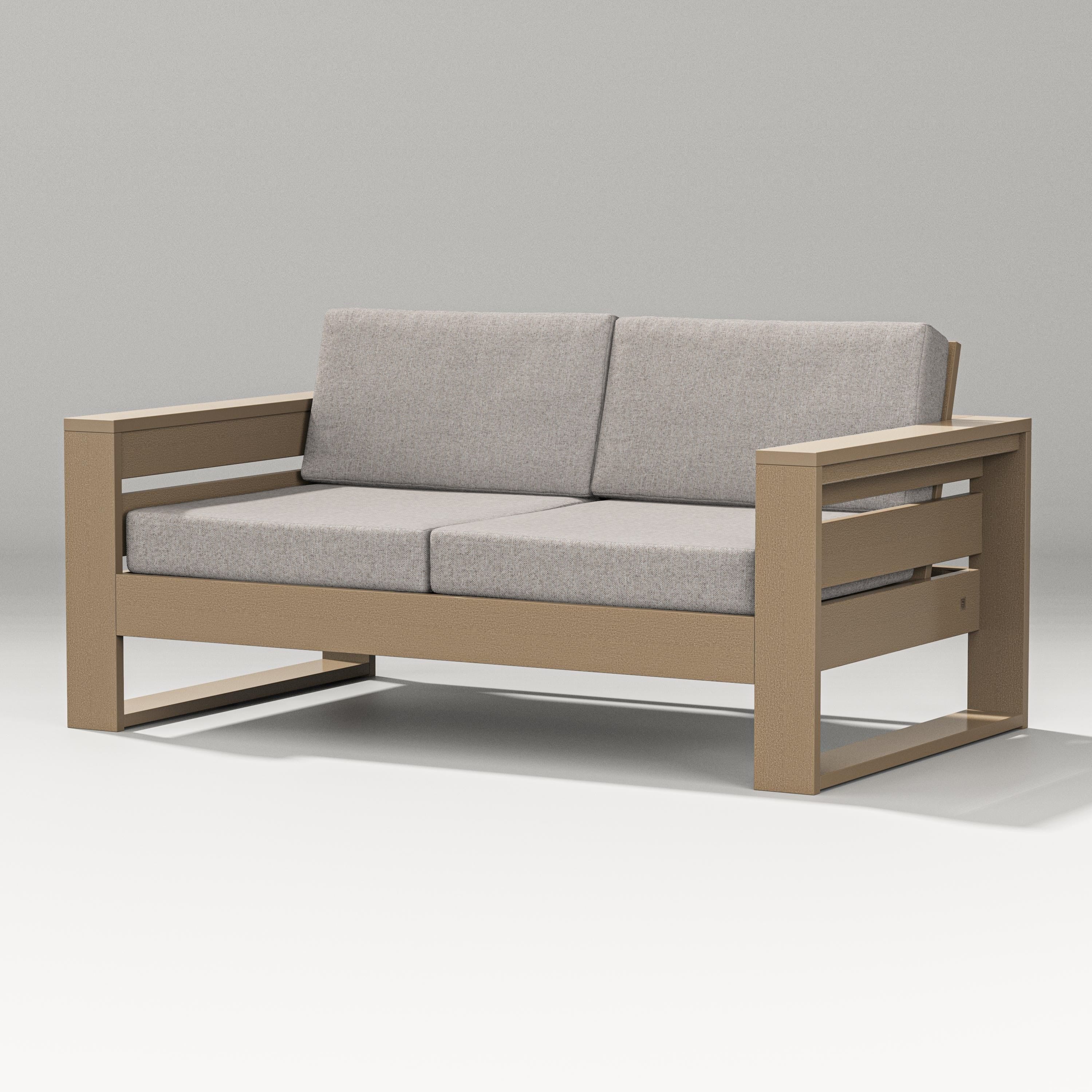 PW Designer Series Latitude Loveseat in Vintage Sahara / Weathered Tweed