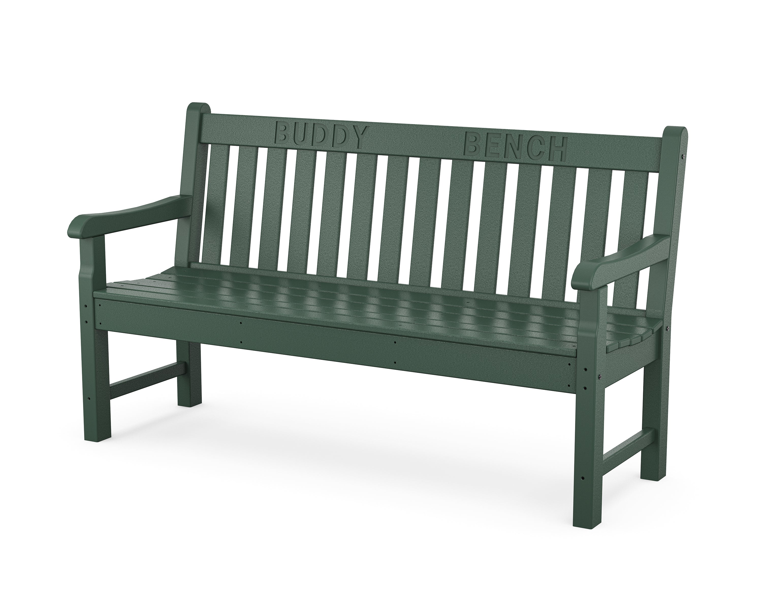 POLYWOOD® 60" Buddy Bench in Green