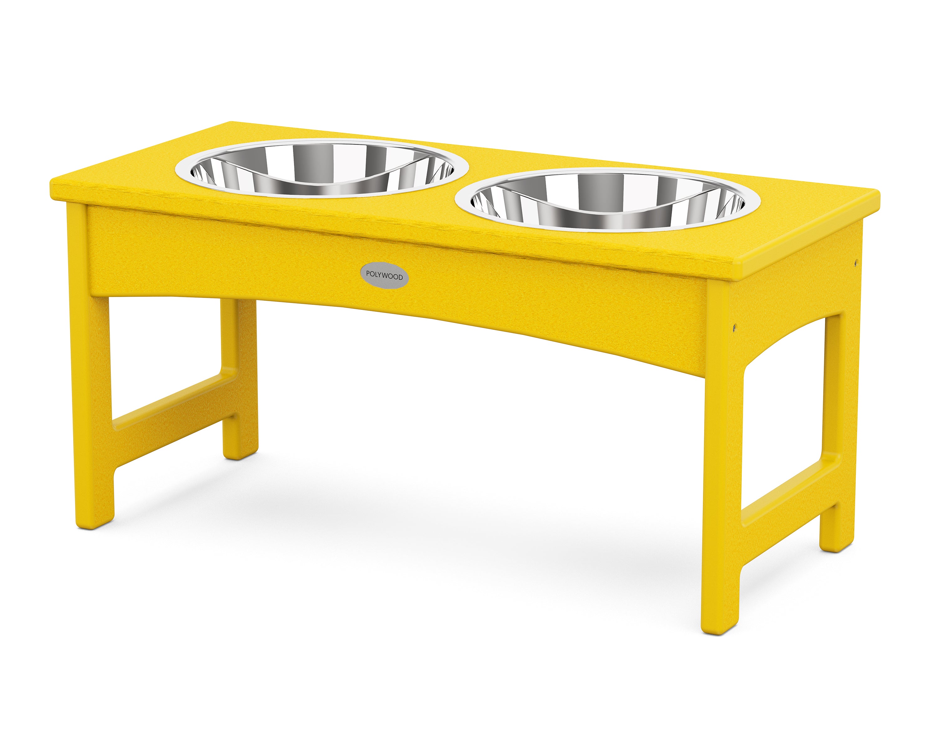 POLYWOOD® Pet Feeder in Lemon