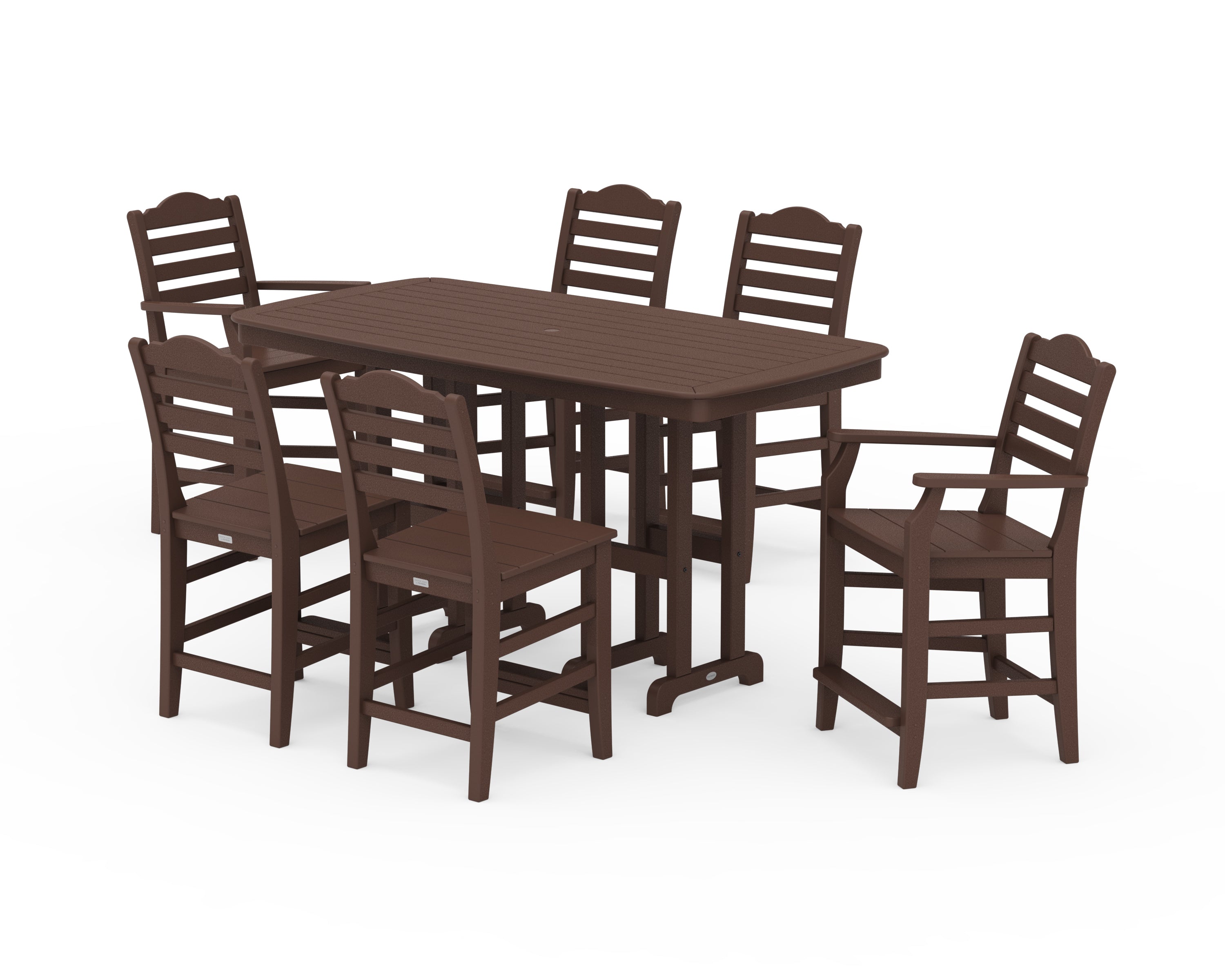 Draper James™ by POLYWOOD® Savannah 7-Piece Counter Set in Mahogany