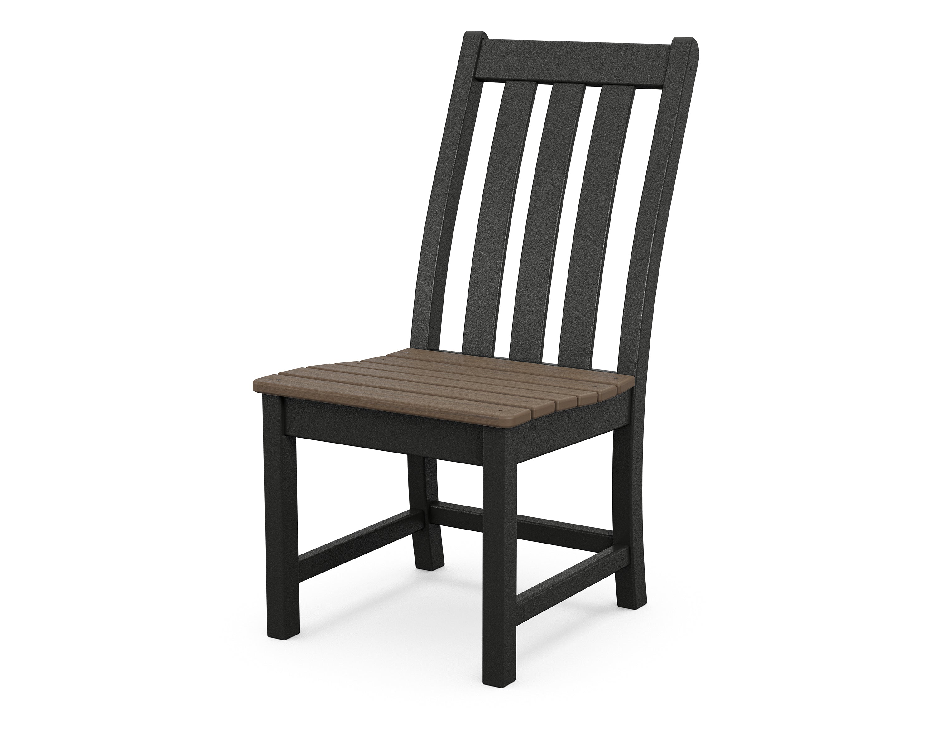 POLYWOOD® Vineyard Dining Side Chair in Black / Kona