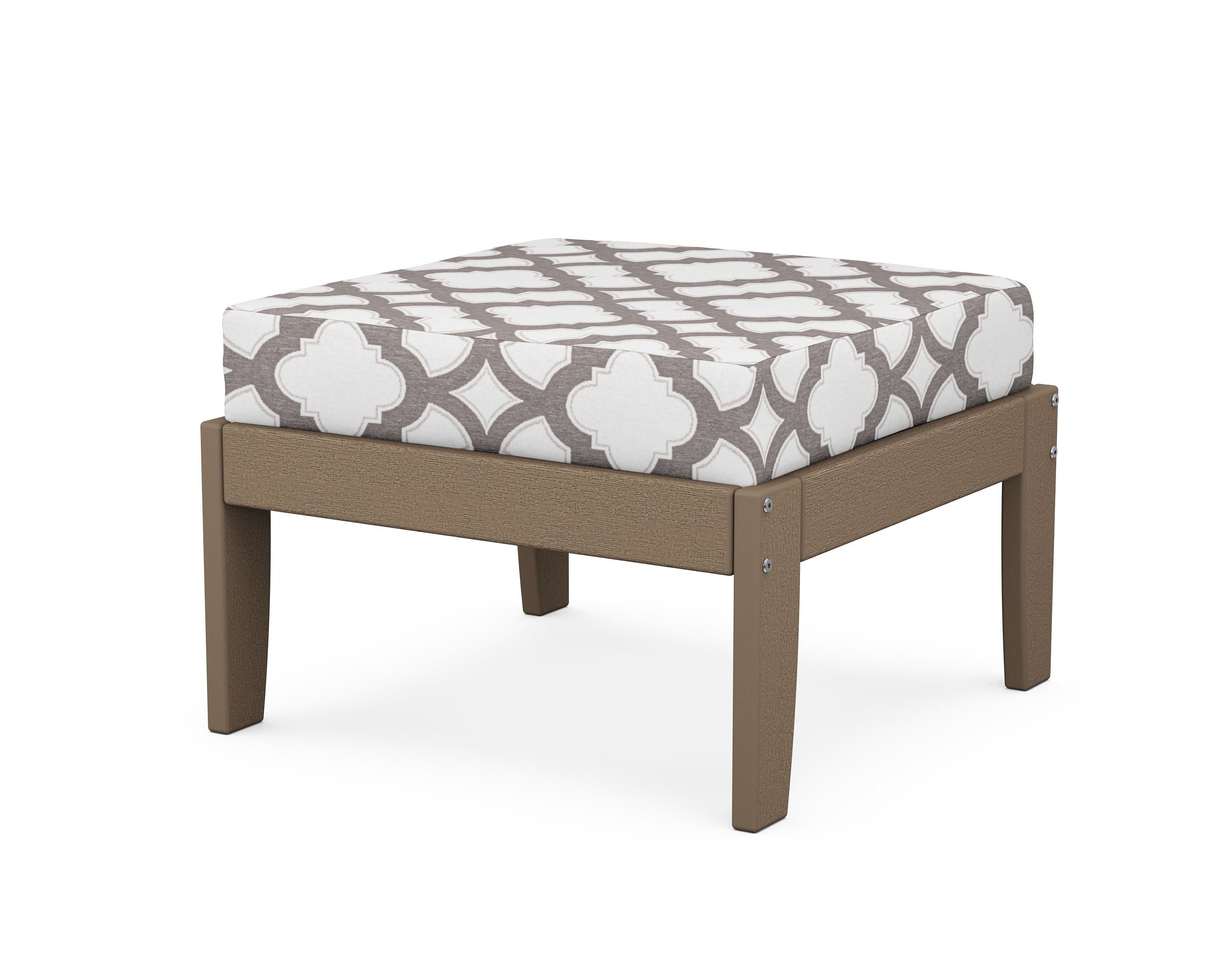 Unbranded Modular Ottoman - Classic in Vintage Sahara / Trellis Grey Mist