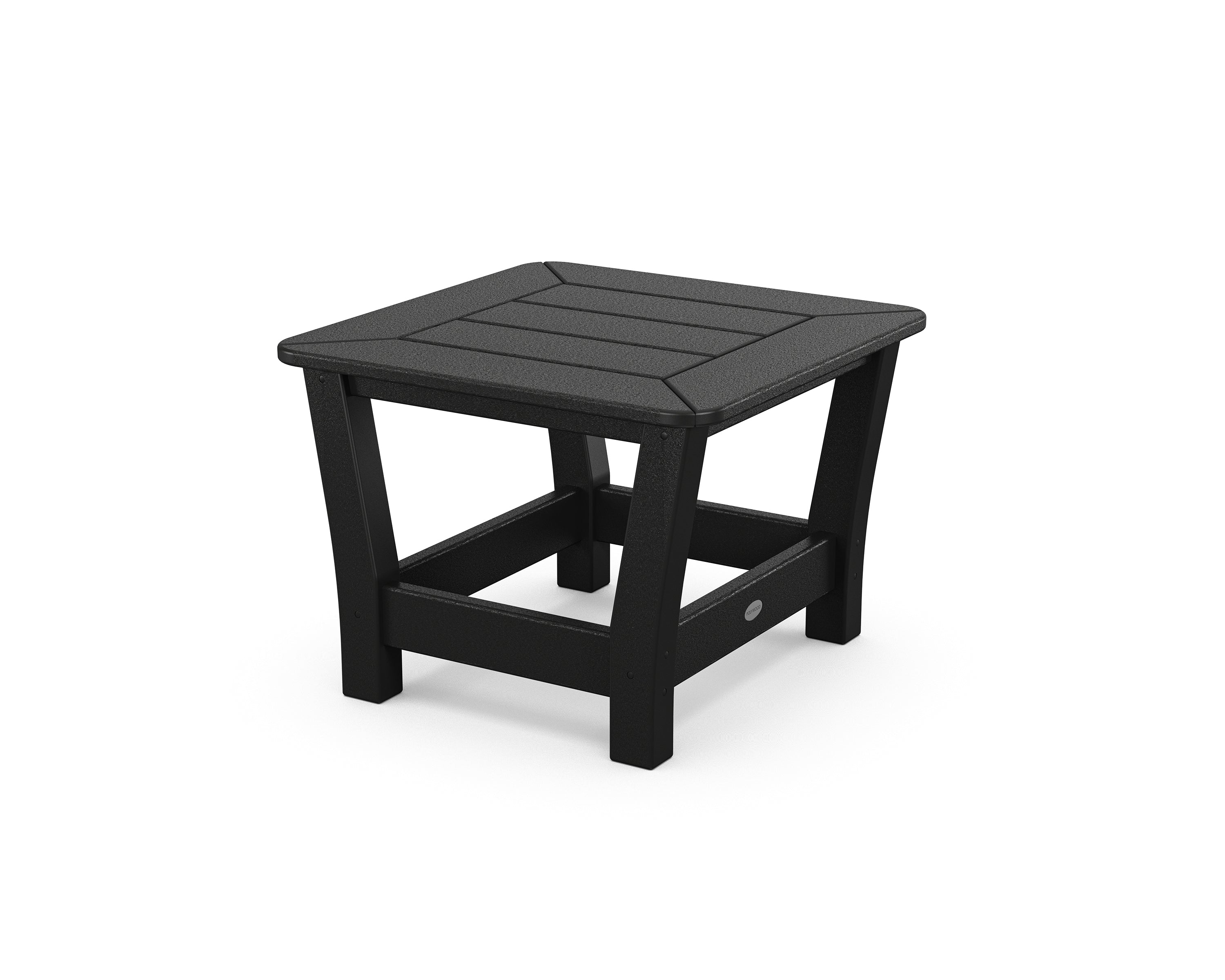 POLYWOOD® Harbour Slat End Table in Black