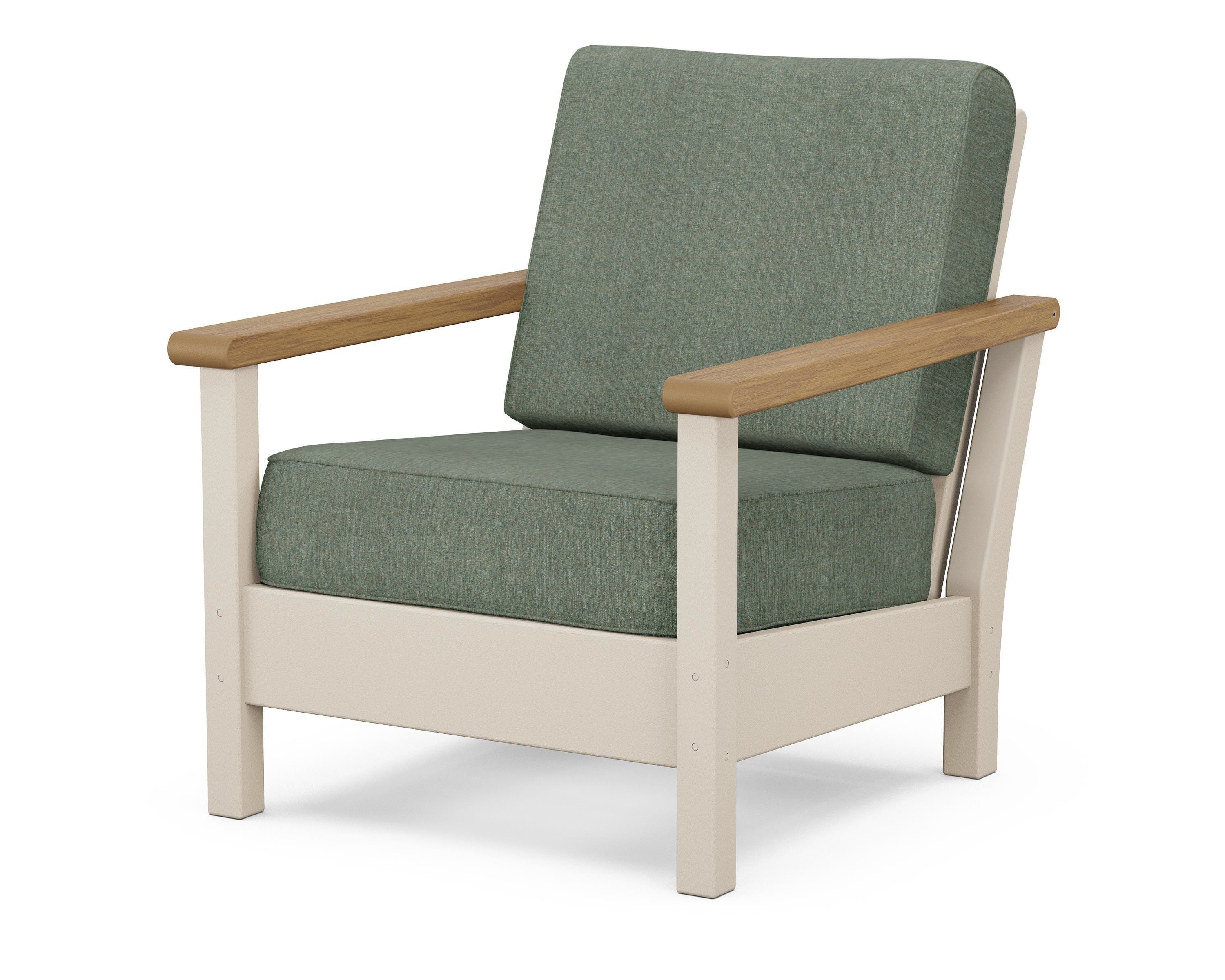 POLYWOOD® Harbour Deep Seating Chair in Sand / Natural / Cast Sage